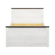 Cadru pat 120x200 BERGEN OCN-28736, pin alb/pin larico