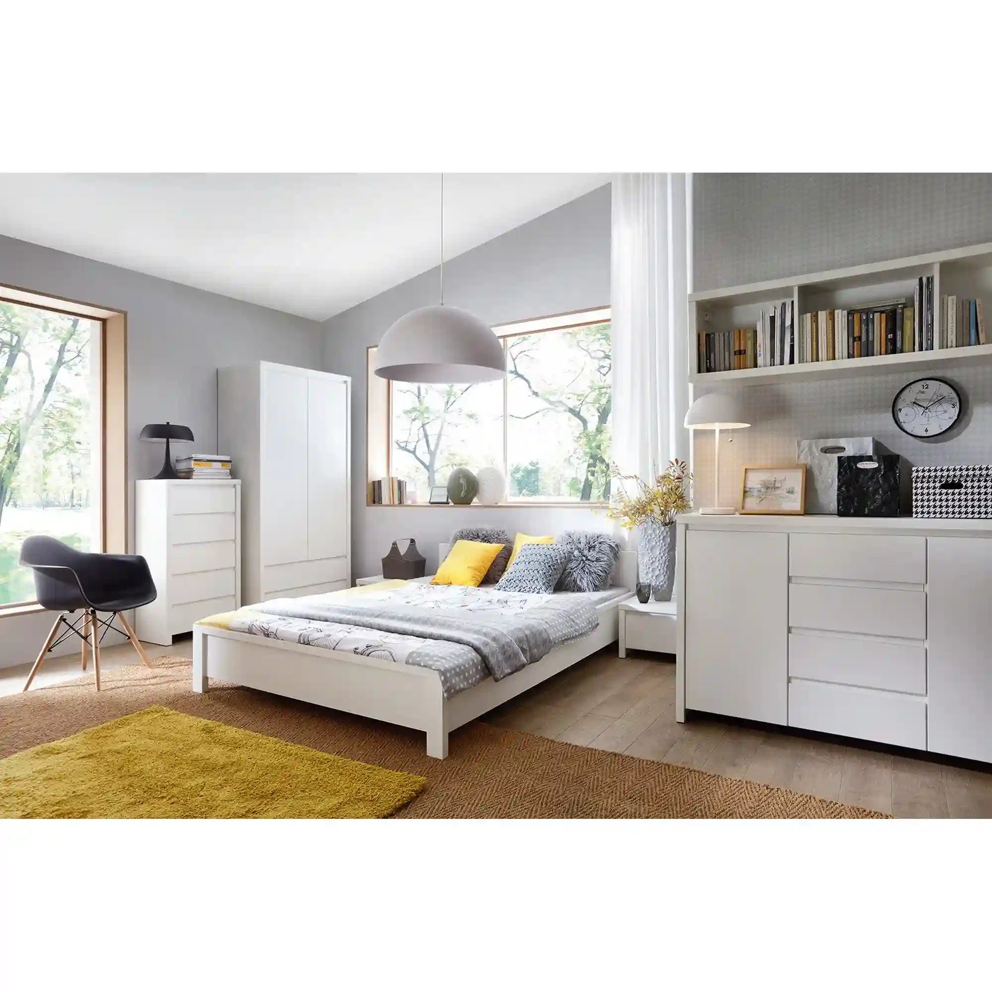 Cadru pat 140x200 BERGEN OCN-28725, alb