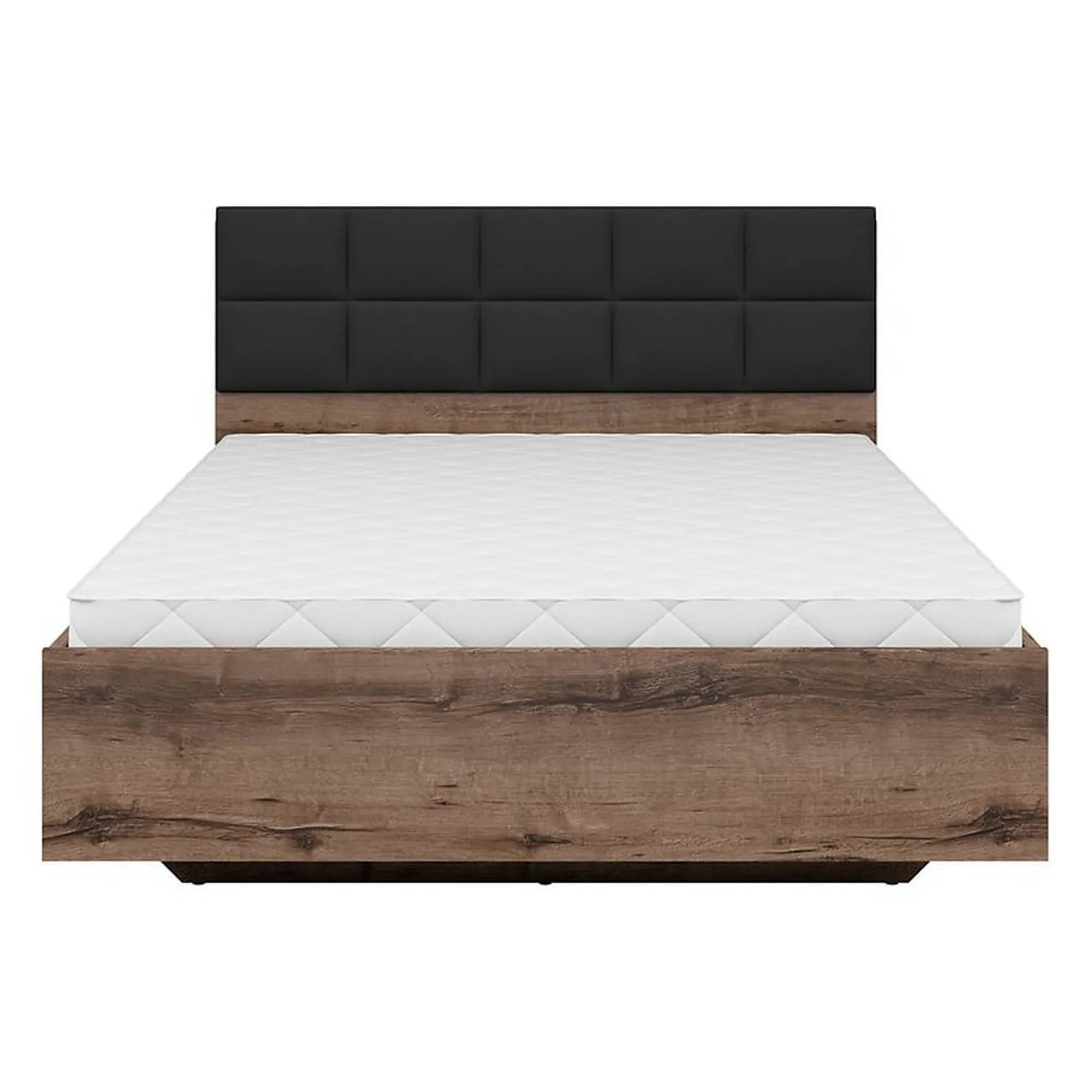 Cadru pat 140x200 BERGEN OCN-28753, nuc/negru