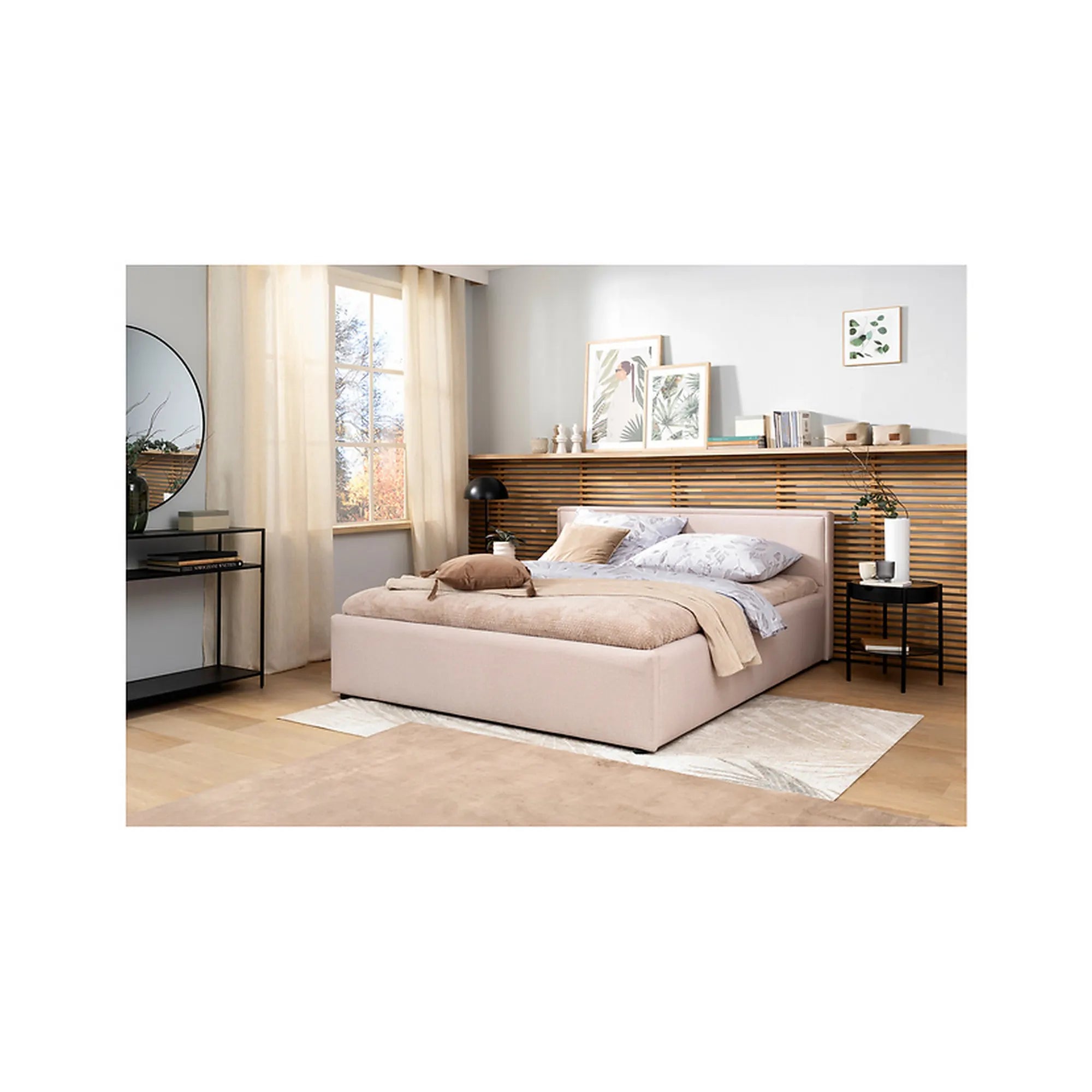 Cadru pat 160x200 BERGEN OCN-28769, bej