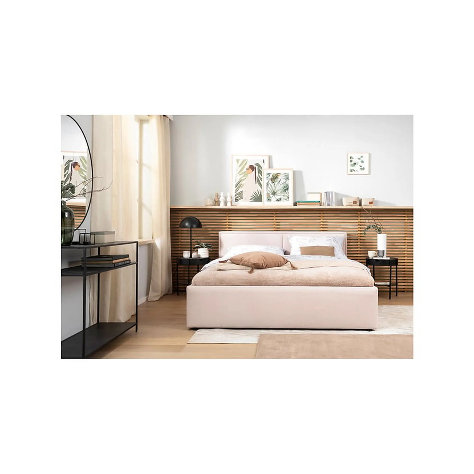 Cadru pat 160x200 BERGEN OCN-28769, bej