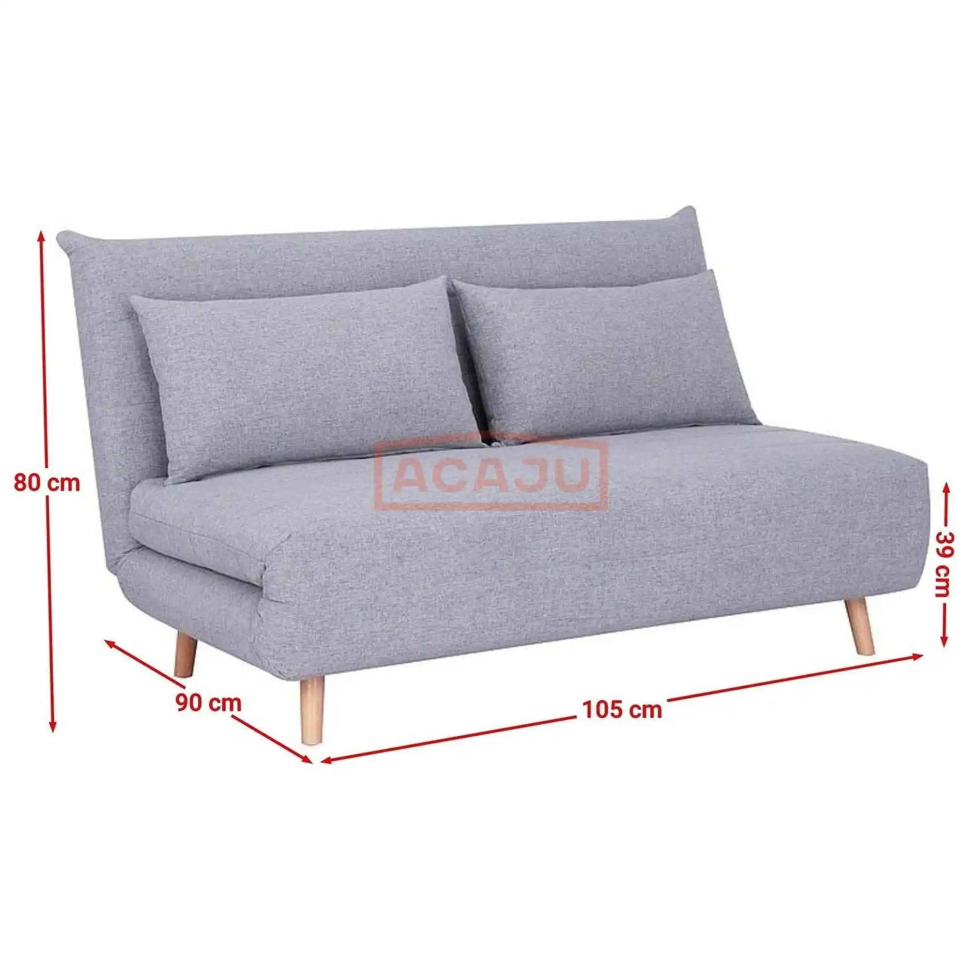 Canapea DETROIT OCN-40023, gri/fag