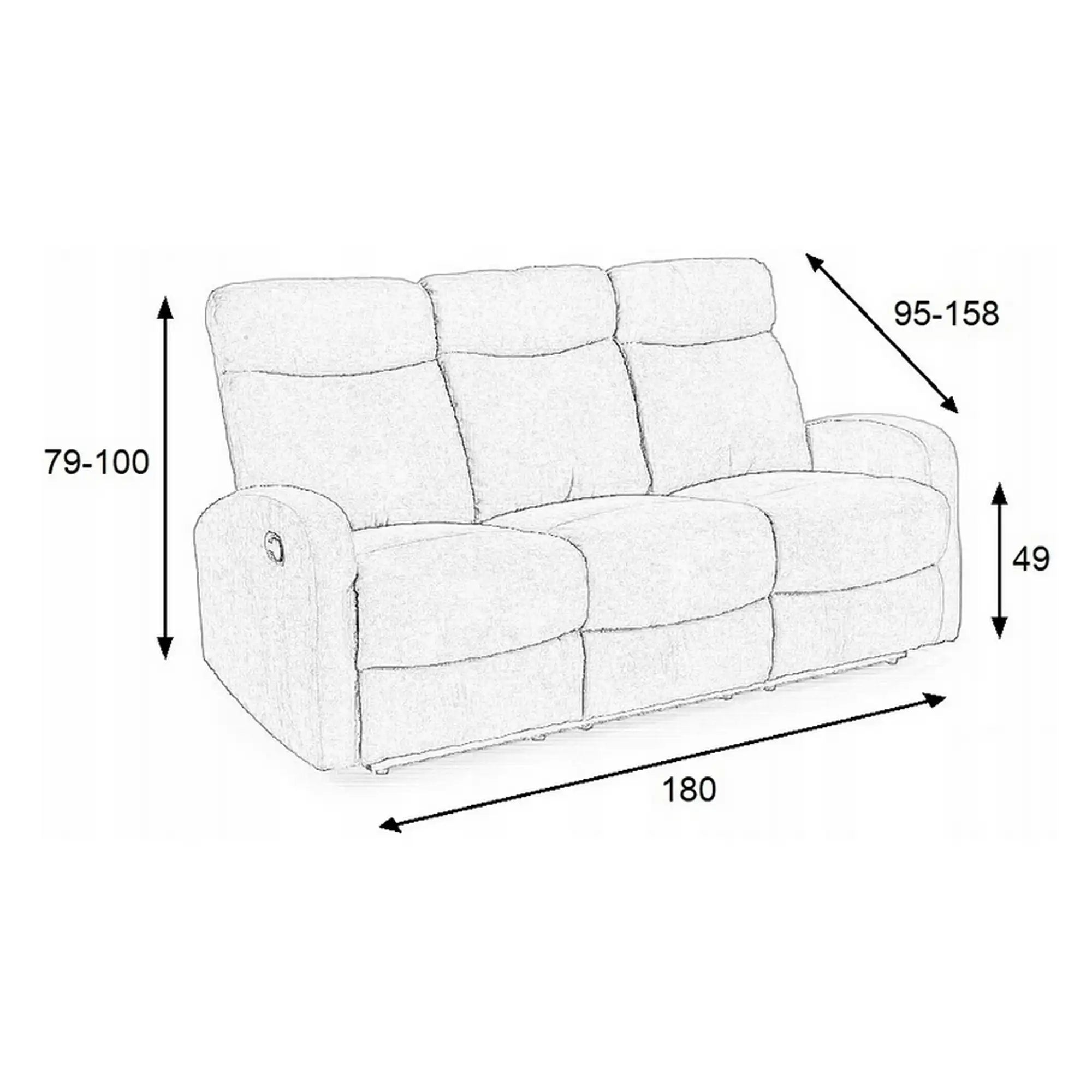 Canapea HOUSTON OCN-38165, bej