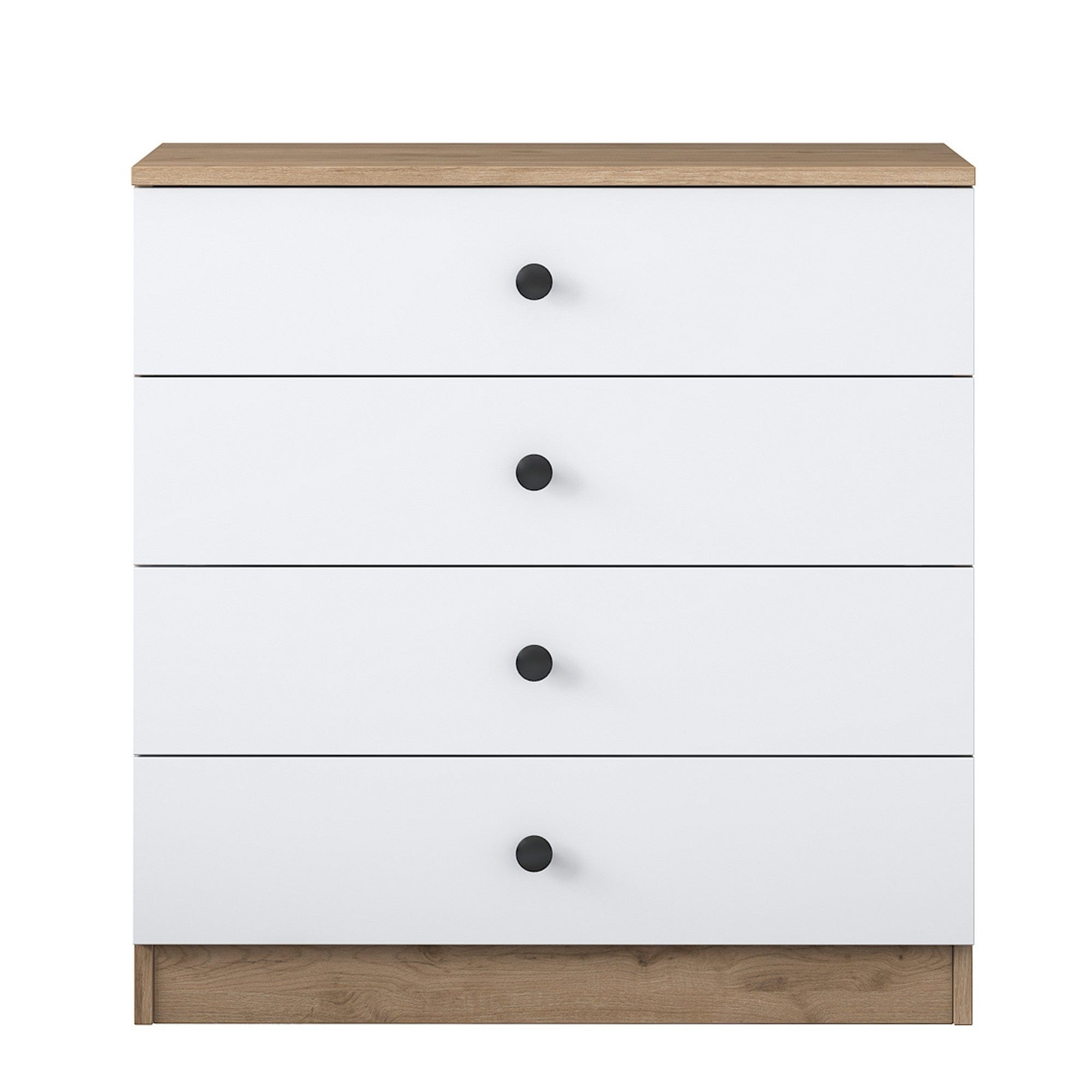 Comoda AMSTERDAM OCN-34120, alb/stejar