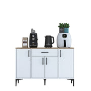 Comoda AMSTERDAM OCN-34137, alb/stejar