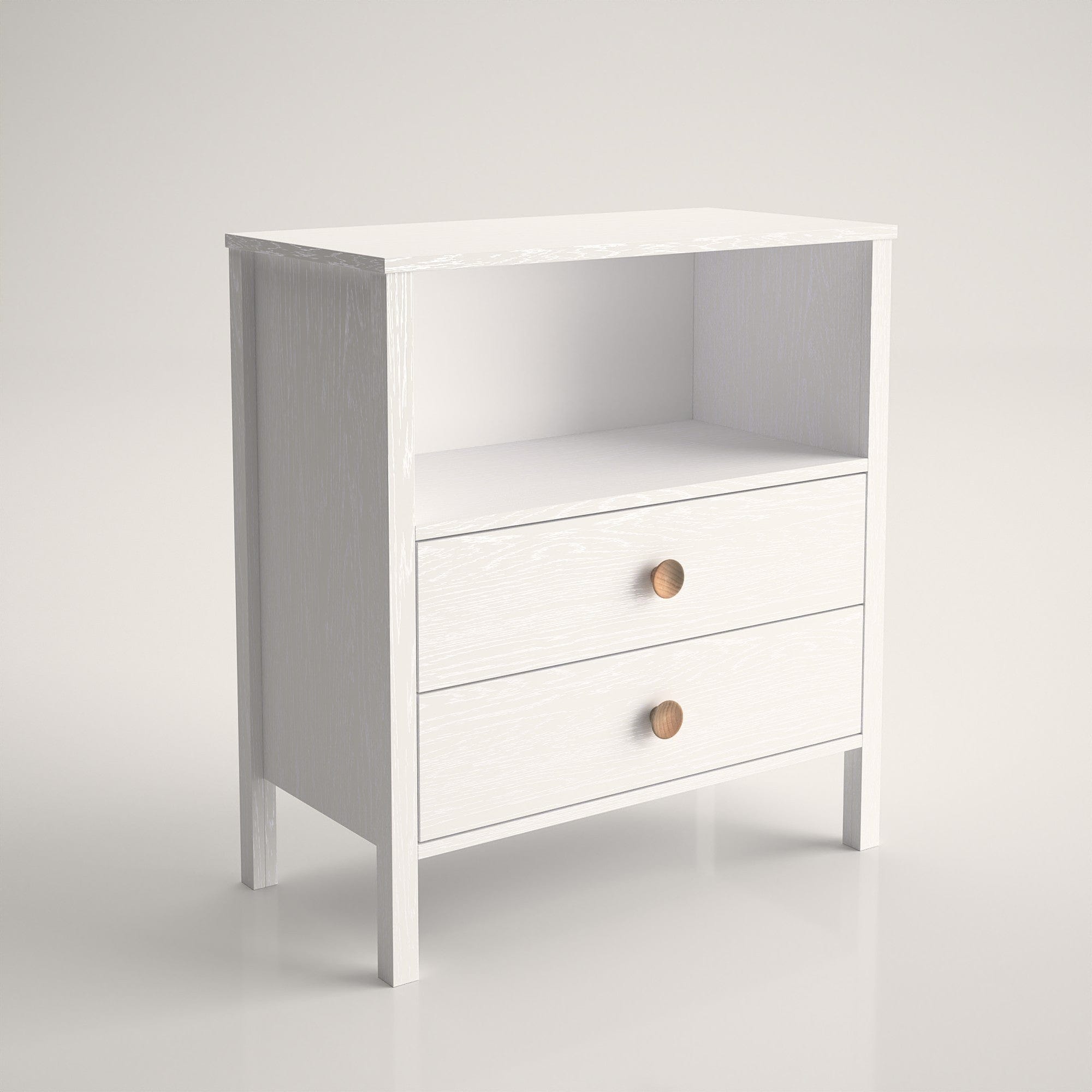 Comoda AMSTERDAM OCN-34182, alb/stejar