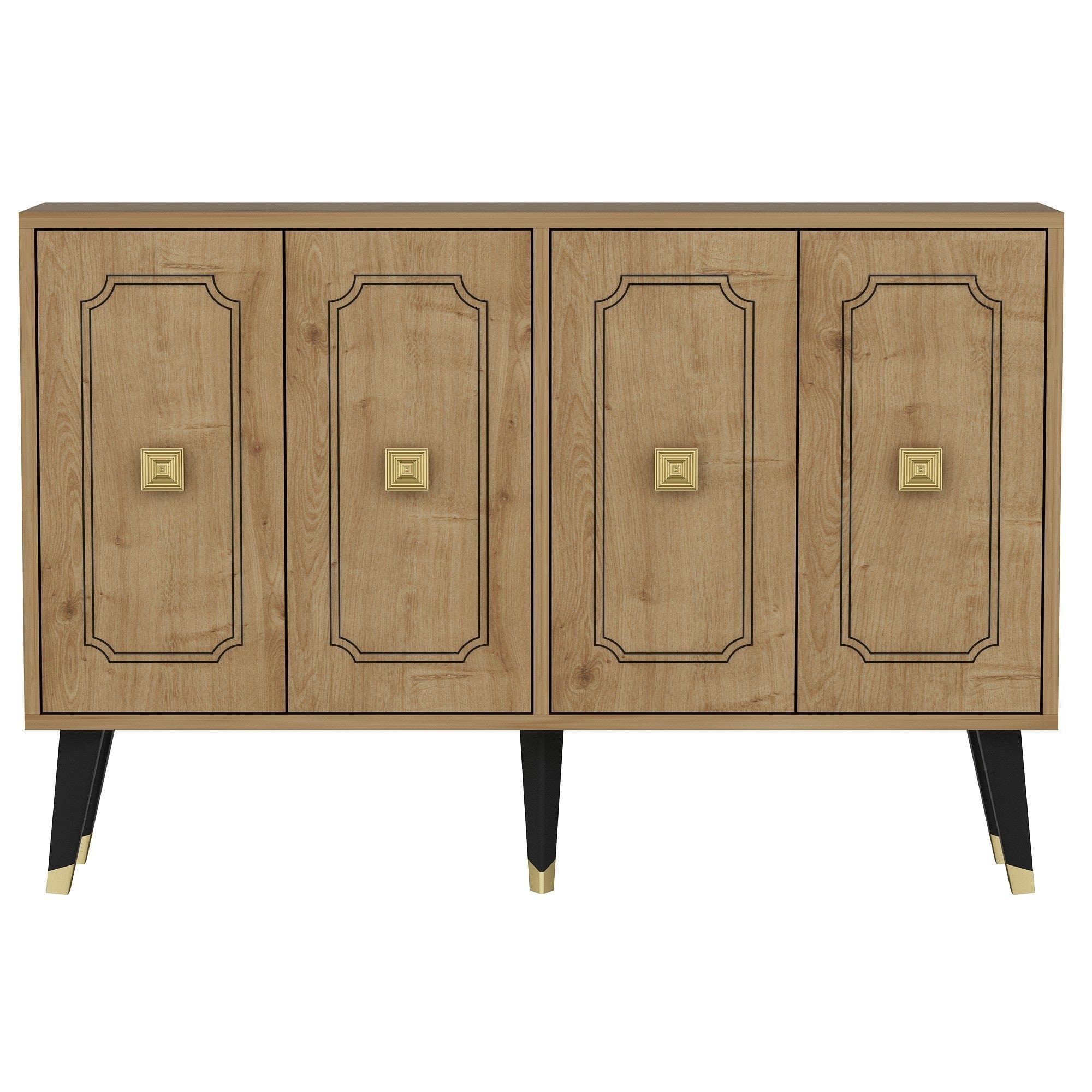 Comoda AMSTERDAM OCN-34184, stejar sapphire/negru