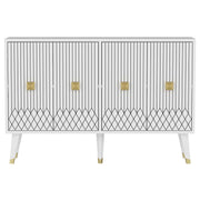 Comoda AMSTERDAM OCN-34186, alb/auriu