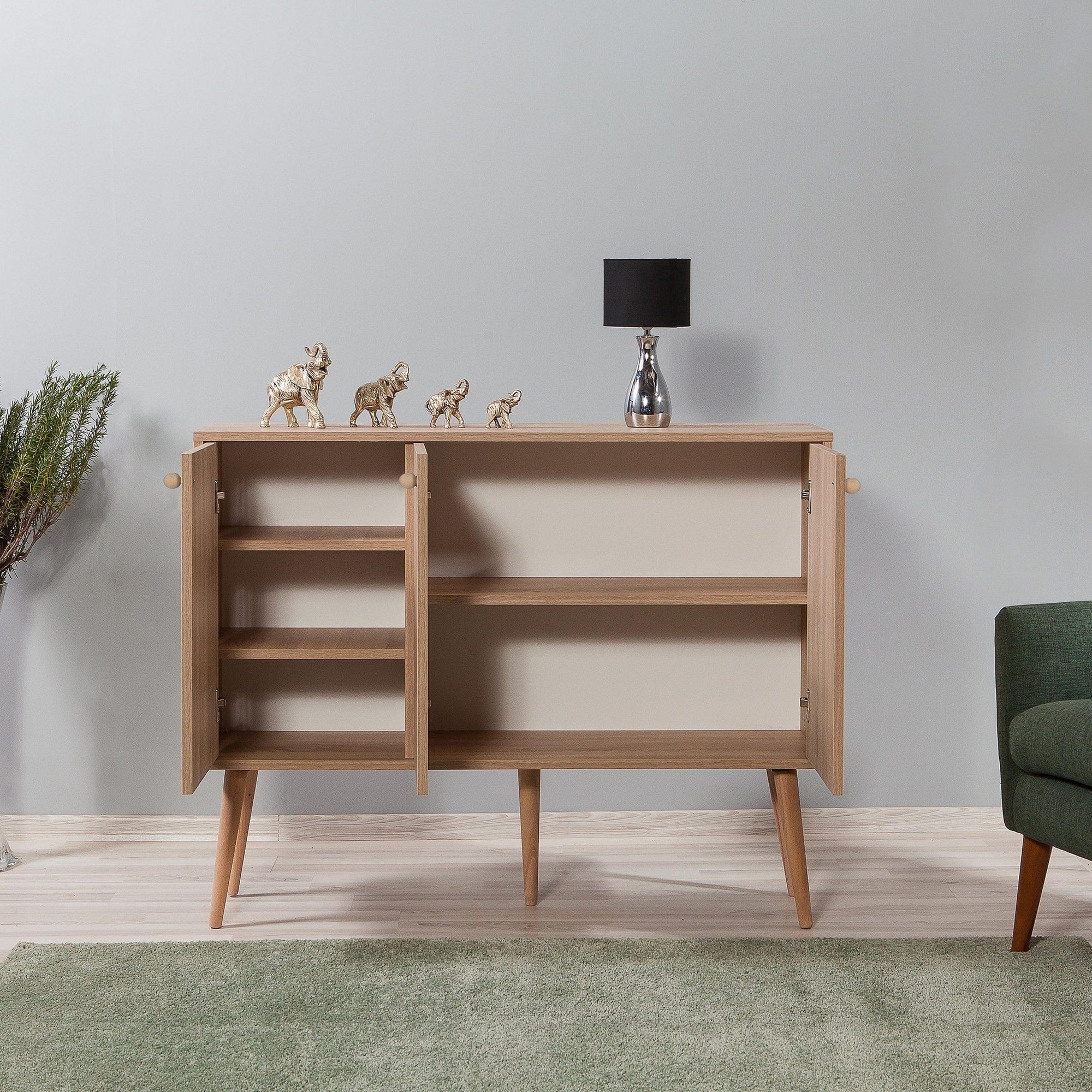 Comoda AMSTERDAM OCN-34216, stejar sonoma/negru