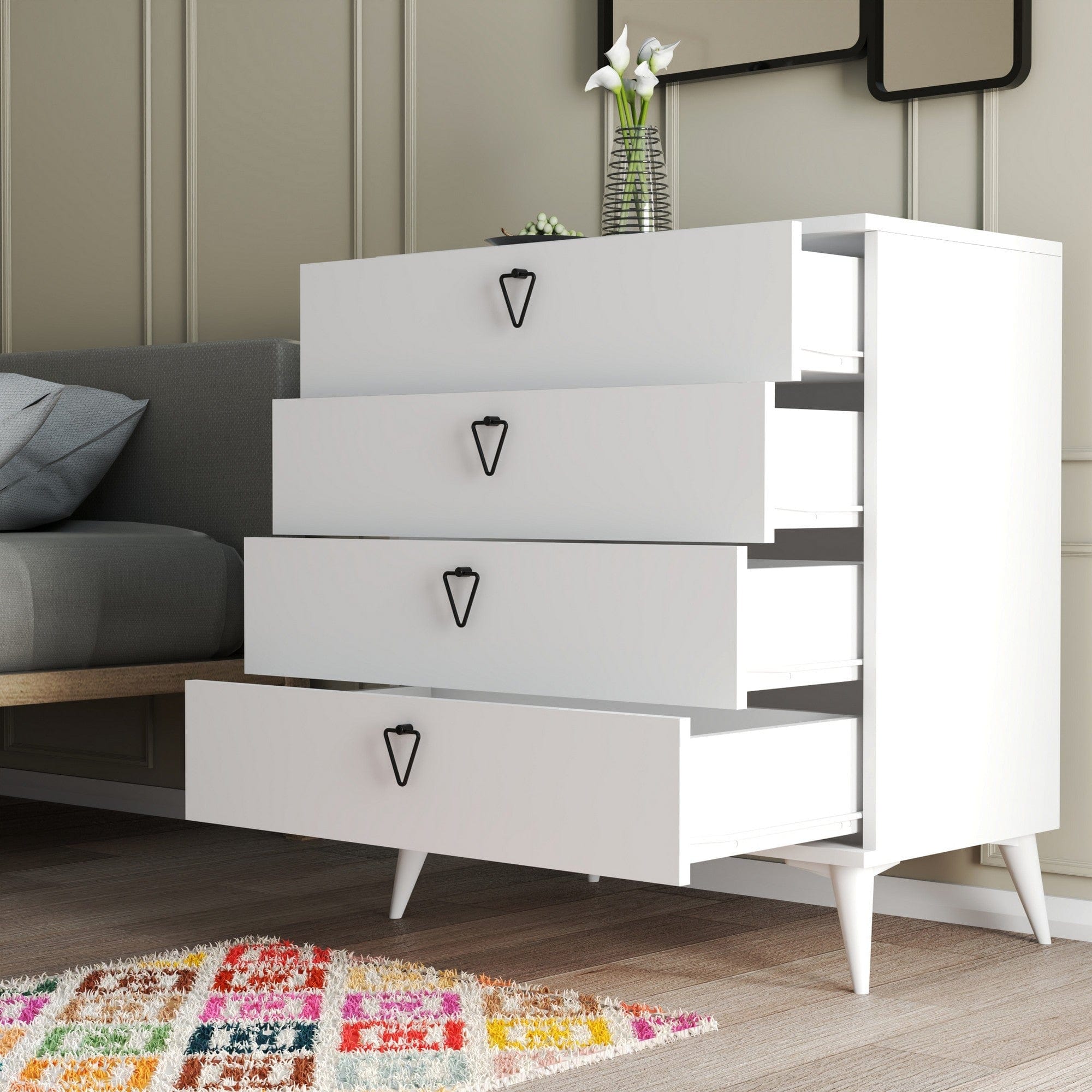 Comoda AMSTERDAM OCN-34220, alb