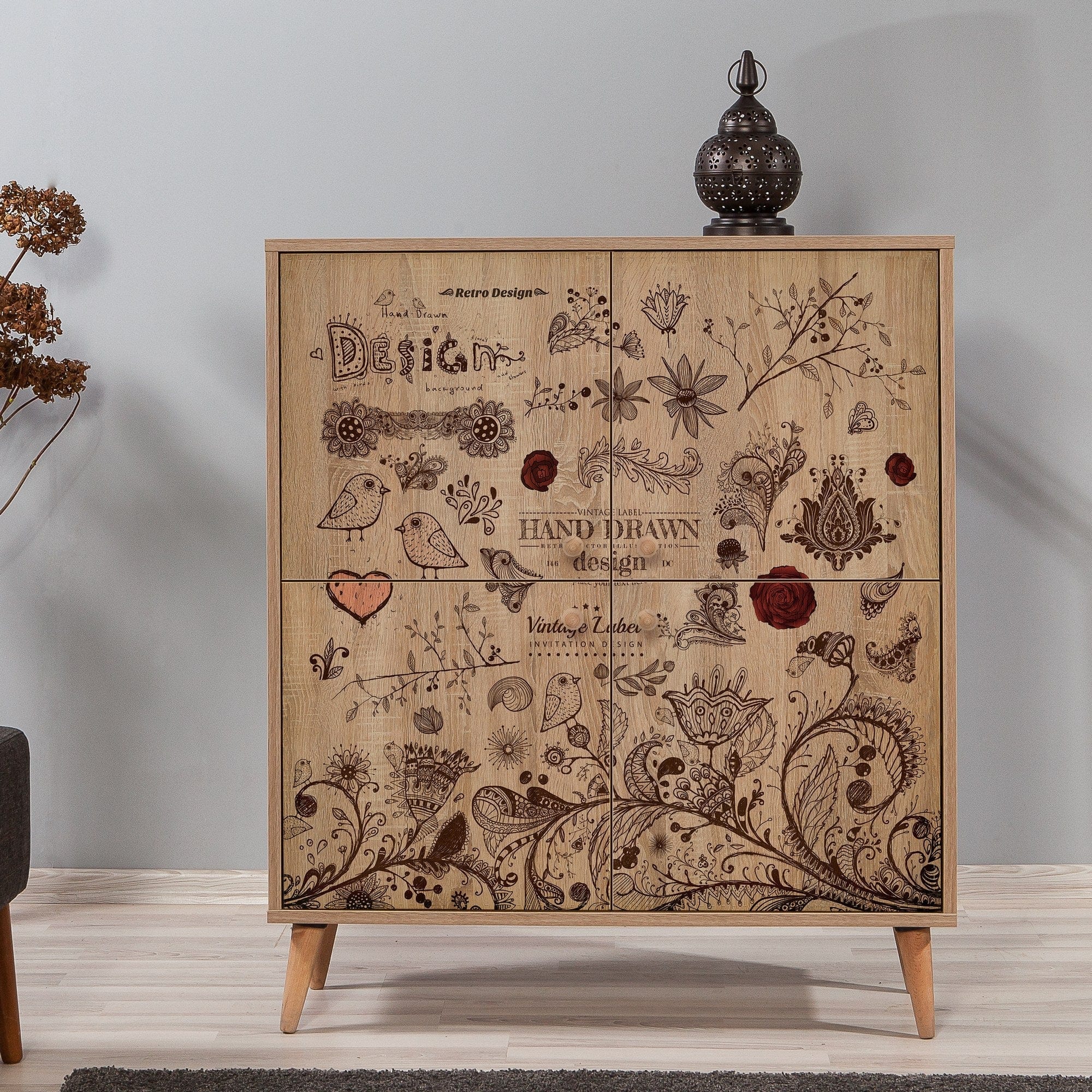 Comoda AMSTERDAM OCN-34246, stejar sonoma