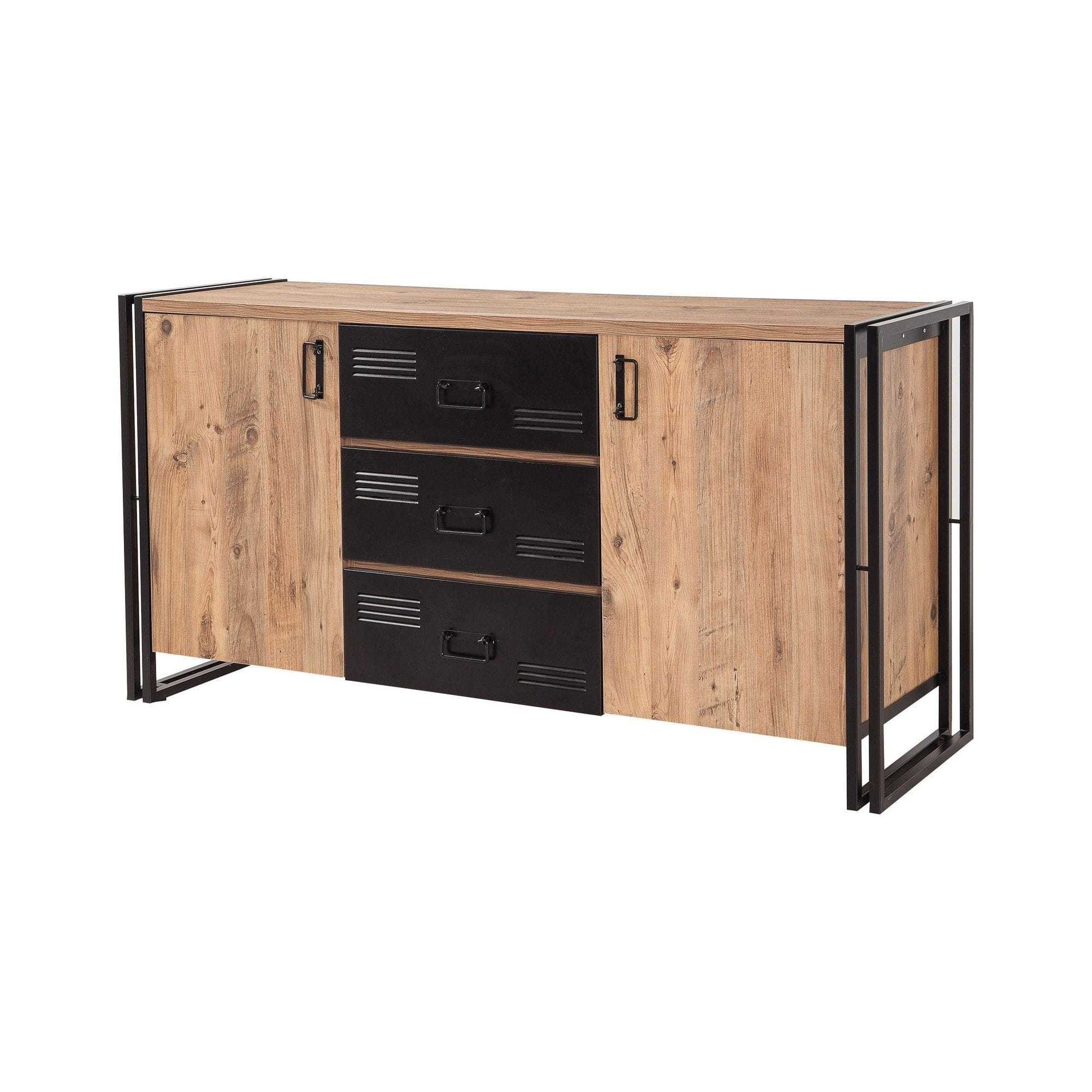 Comoda AMSTERDAM OCN-34305, stejar/negru