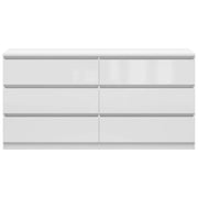 Comoda BERGEN OCN-29506, alb lucios