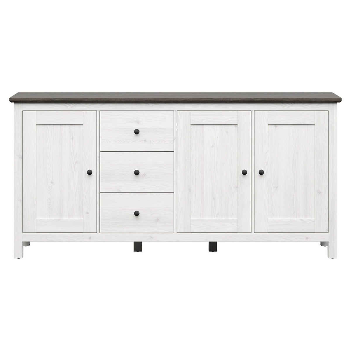 Comoda BERGEN OCN-29509, alb/pin larico