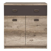 Comoda BERGEN OCN-29534, stejar canyon/gri inchis