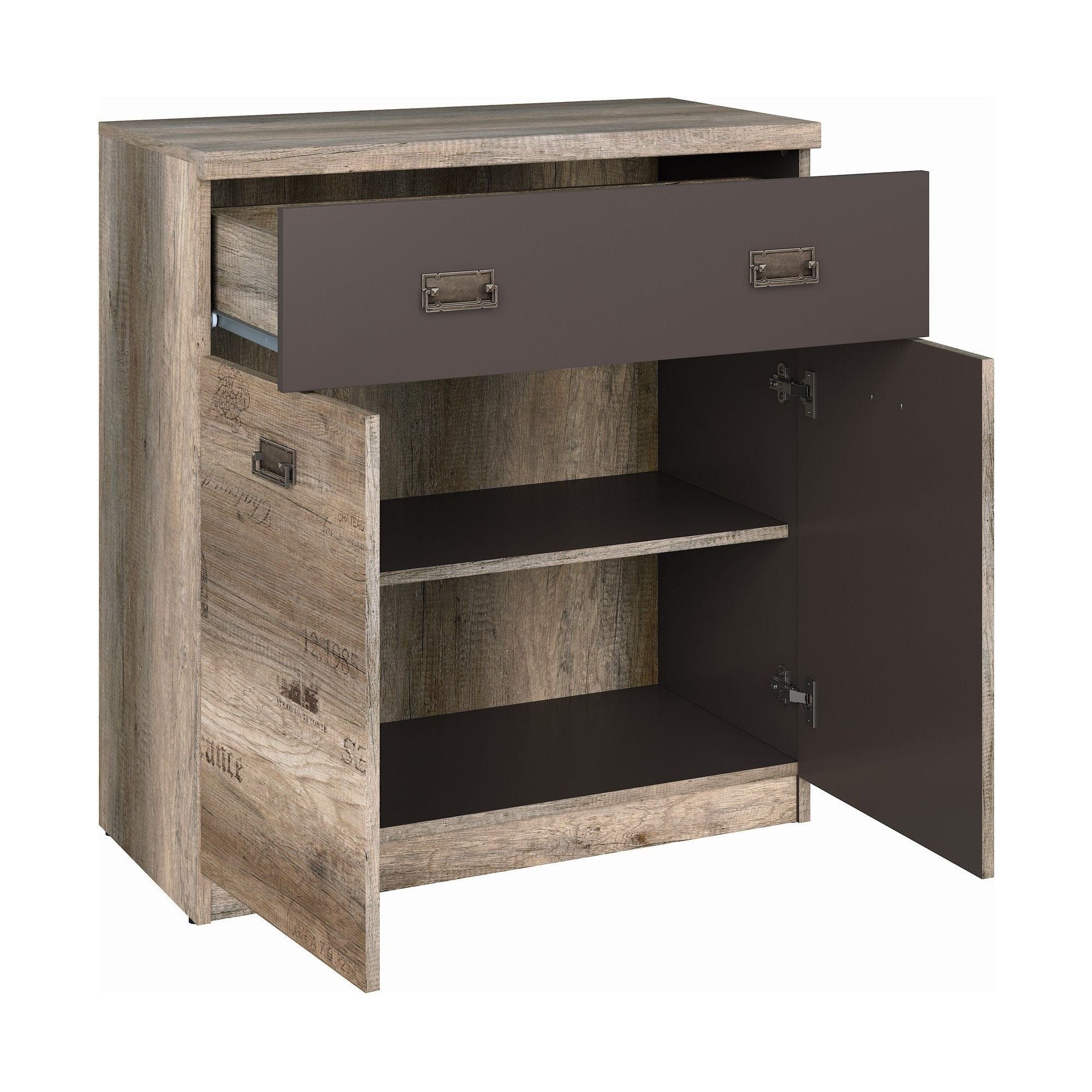 Comoda BERGEN OCN-29534, stejar canyon/gri inchis