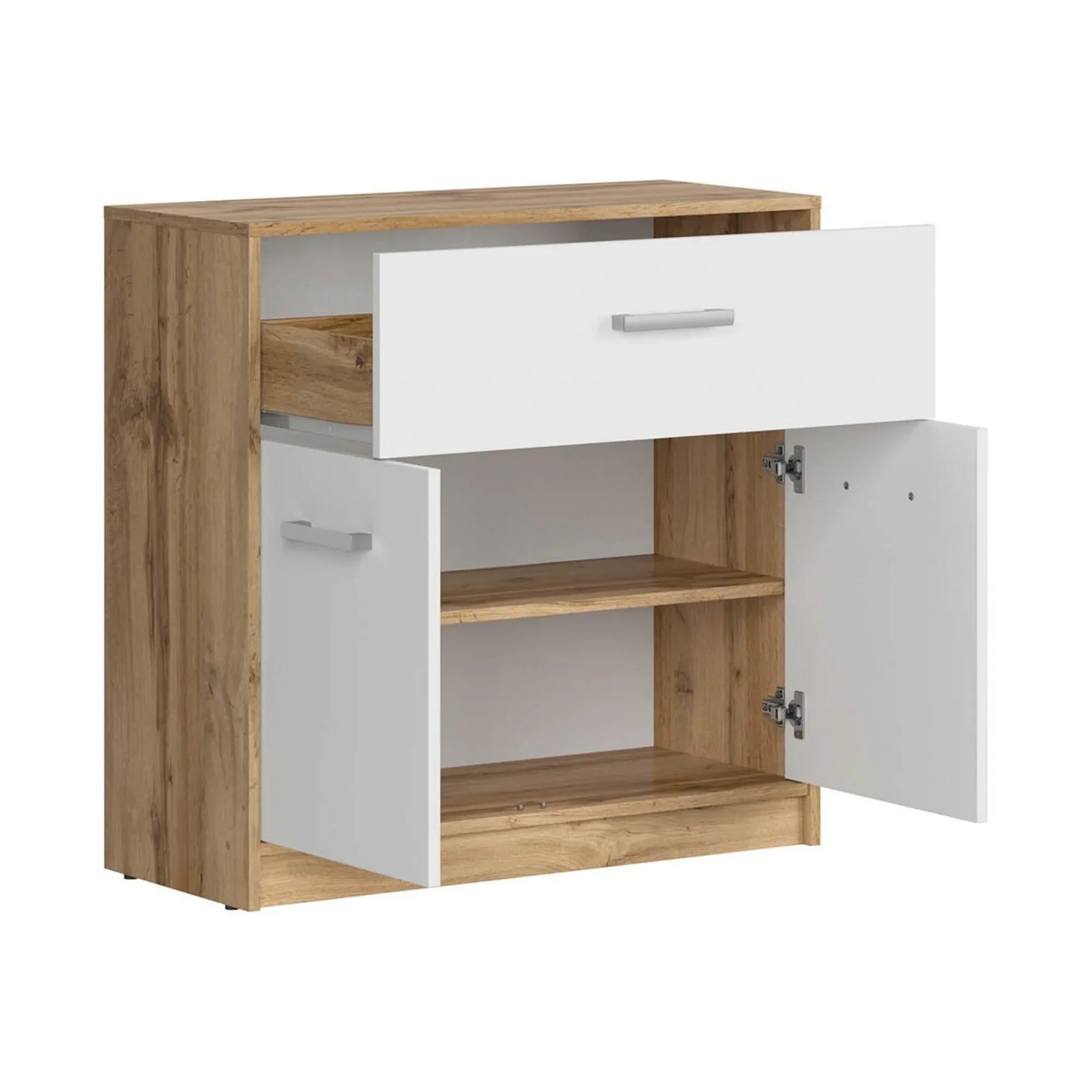 Comoda BERGEN OCN-29559, stejar wotan/alb