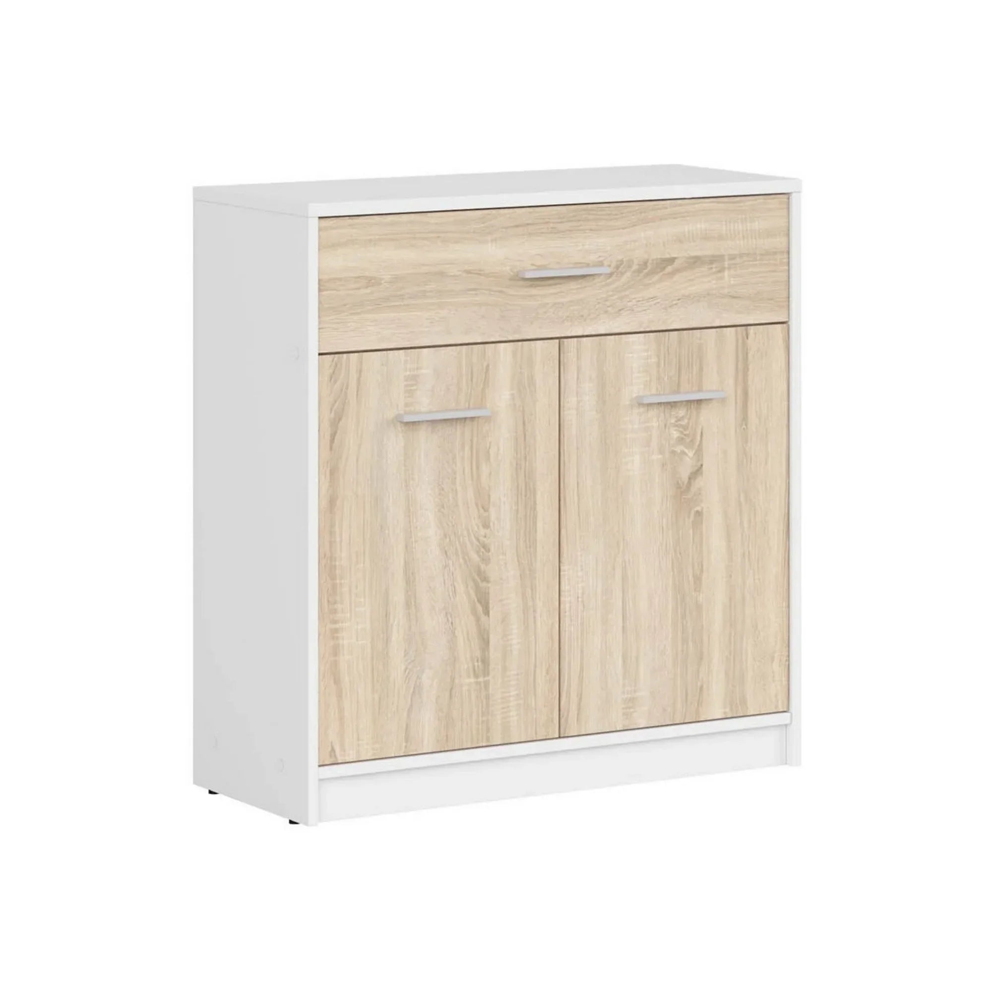 Comoda BERGEN OCN-29570, alb stejar sonoma