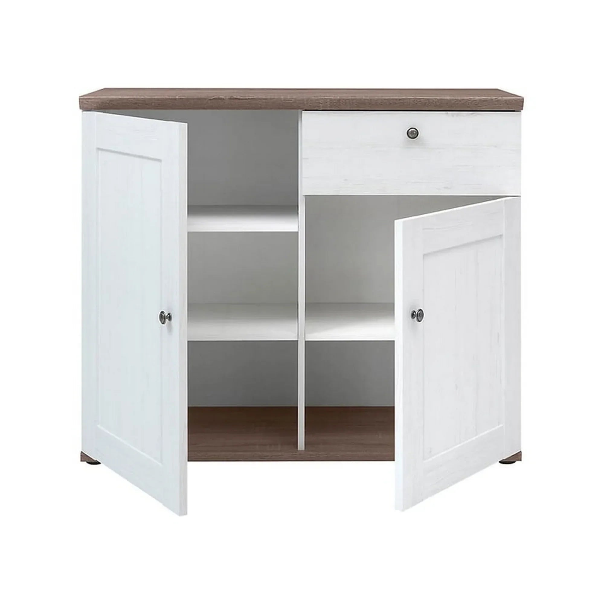 Comoda BERGEN OCN-29598, alb andersen/stejar sonoma