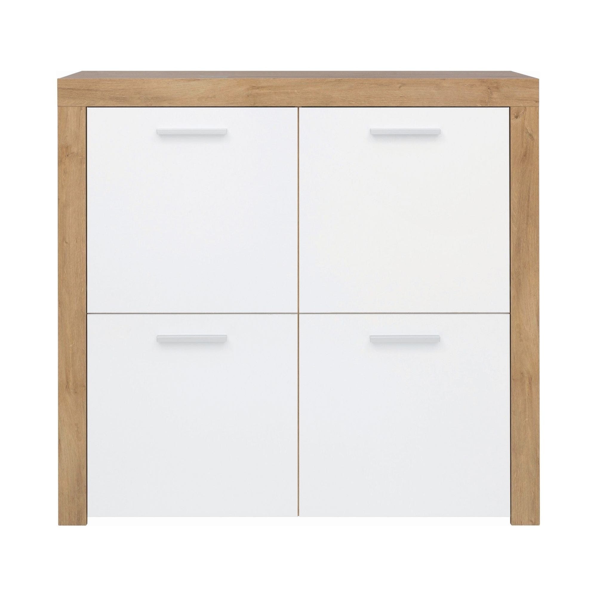 Comoda BERGEN OCN-29613, alb/stejar