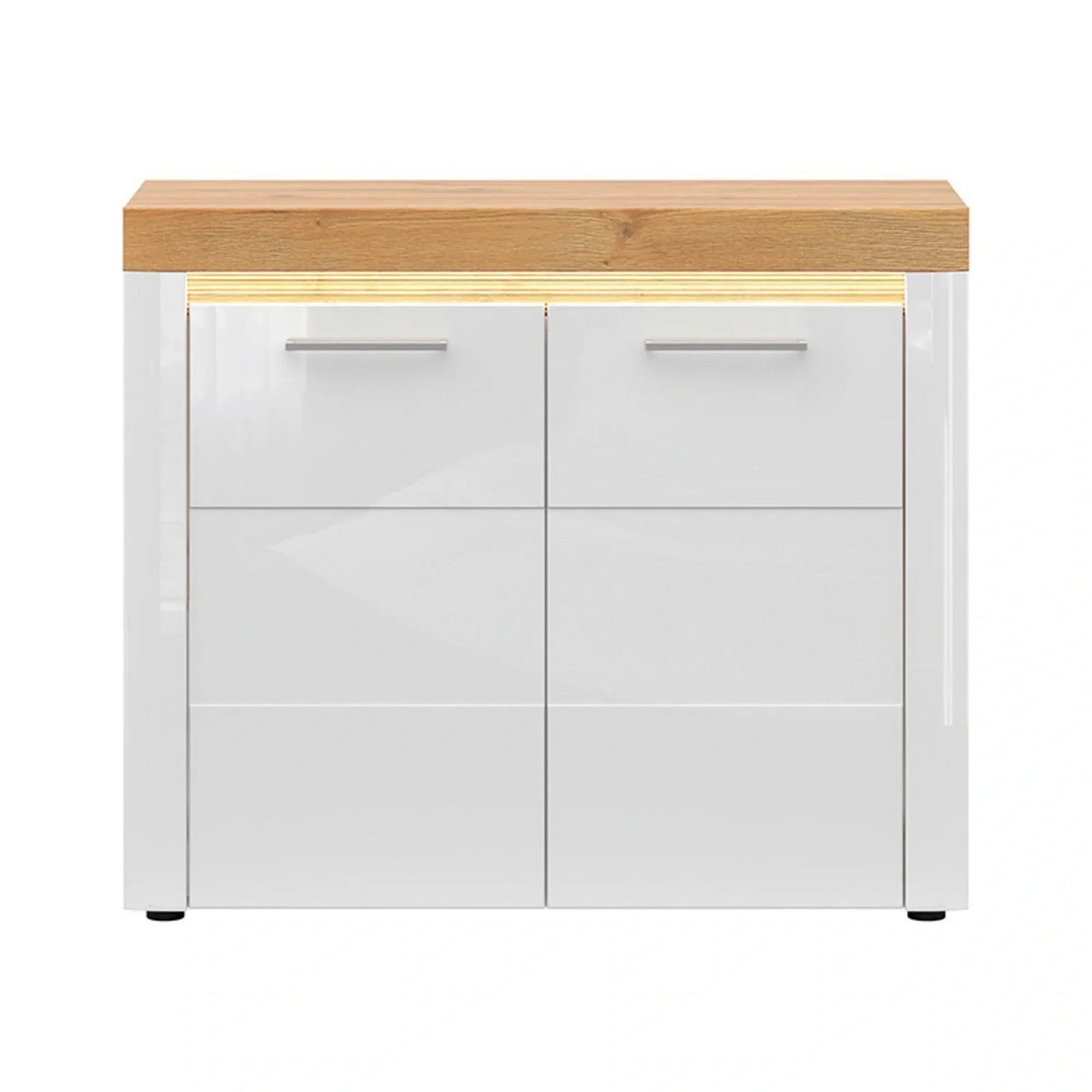 Comoda BERGEN OCN-29666, alb/stejar gandson