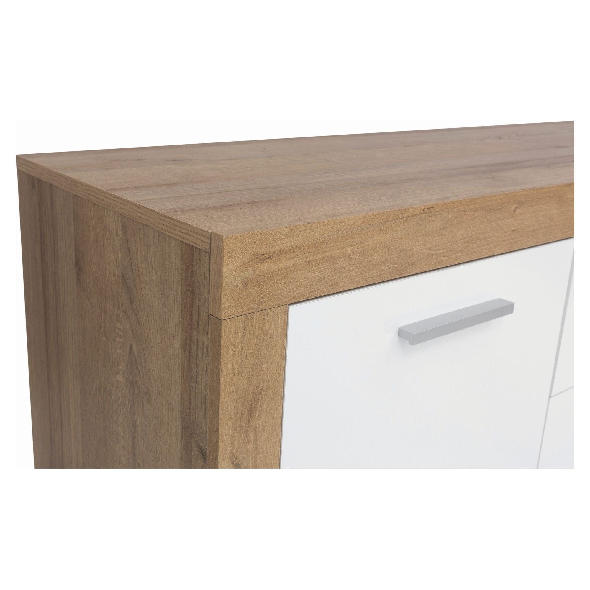 Comoda BERGEN OCN-29674, alb/stejar