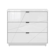 Comoda BERGEN OCN-29694, alb lucios