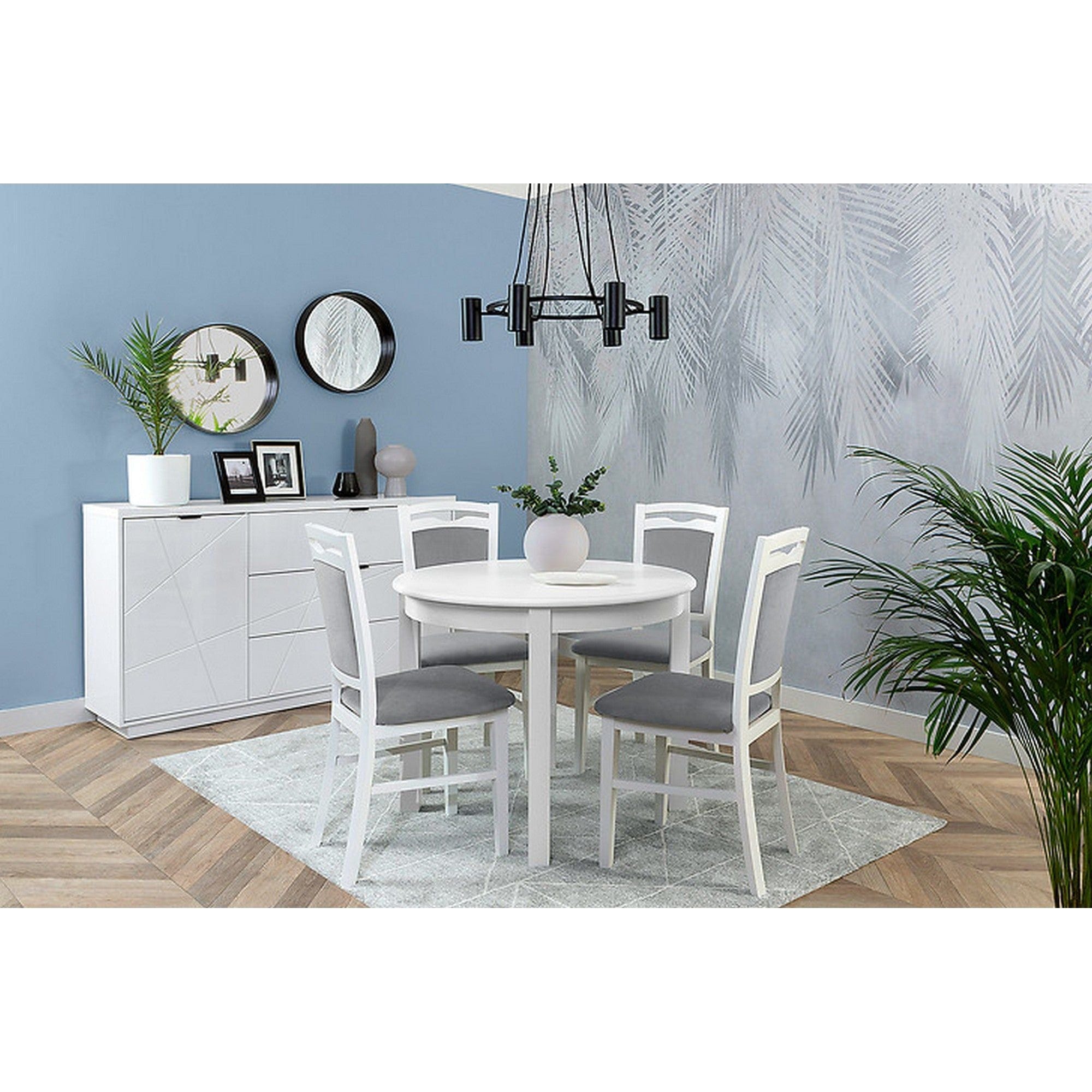 Comoda BERGEN OCN-29720, alb lucios