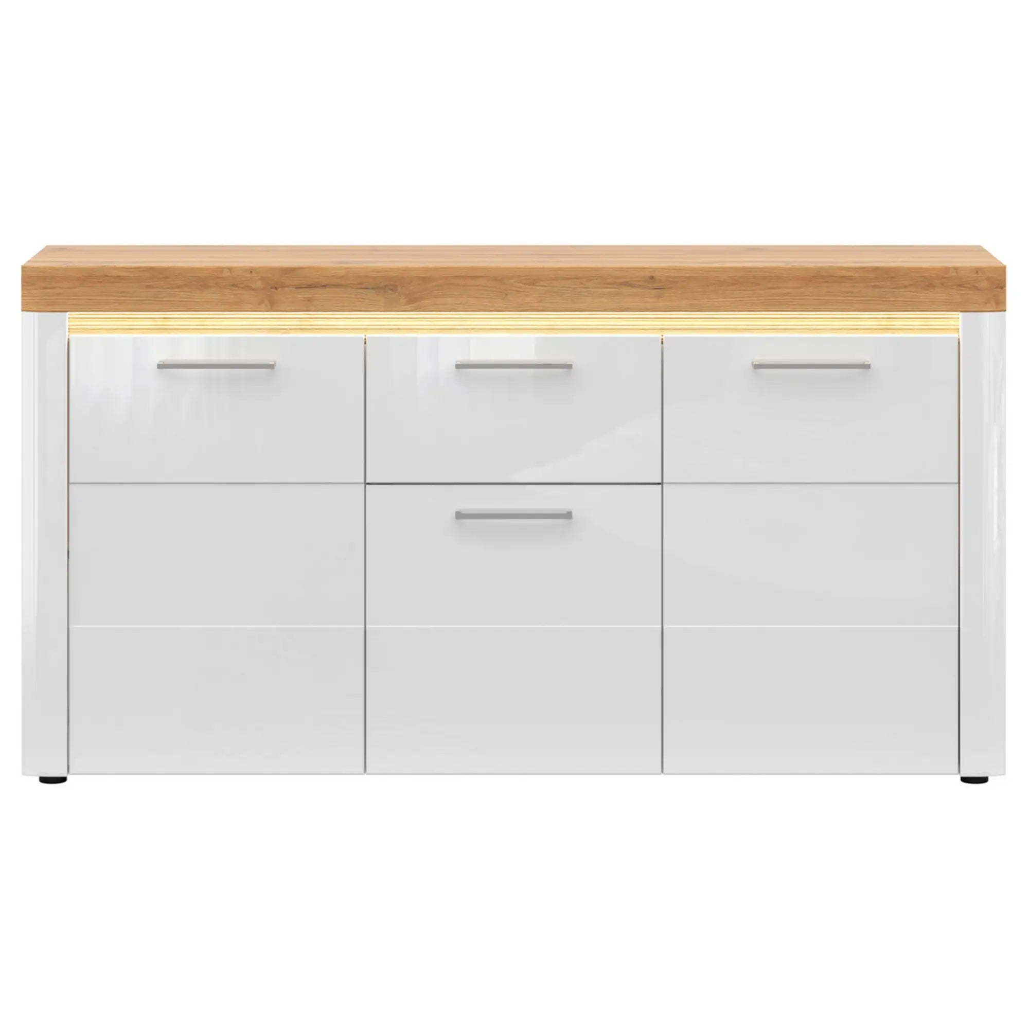 Comoda BERGEN OCN-29721, alb/stejar grandson