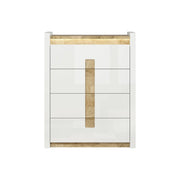 Comoda BERGEN OCN-29723, alb/stejar