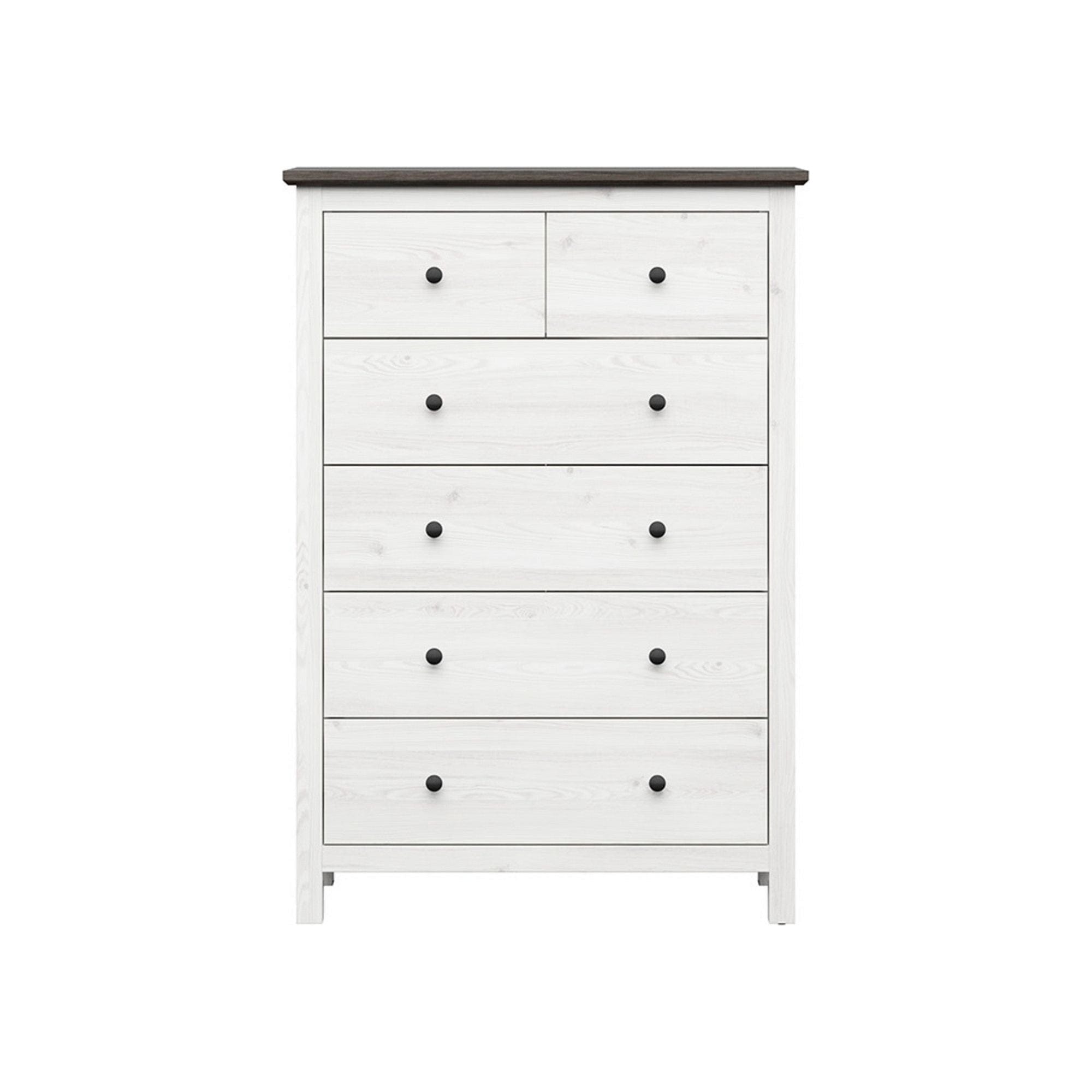 Comoda BERGEN OCN-29733, alb/pin larico