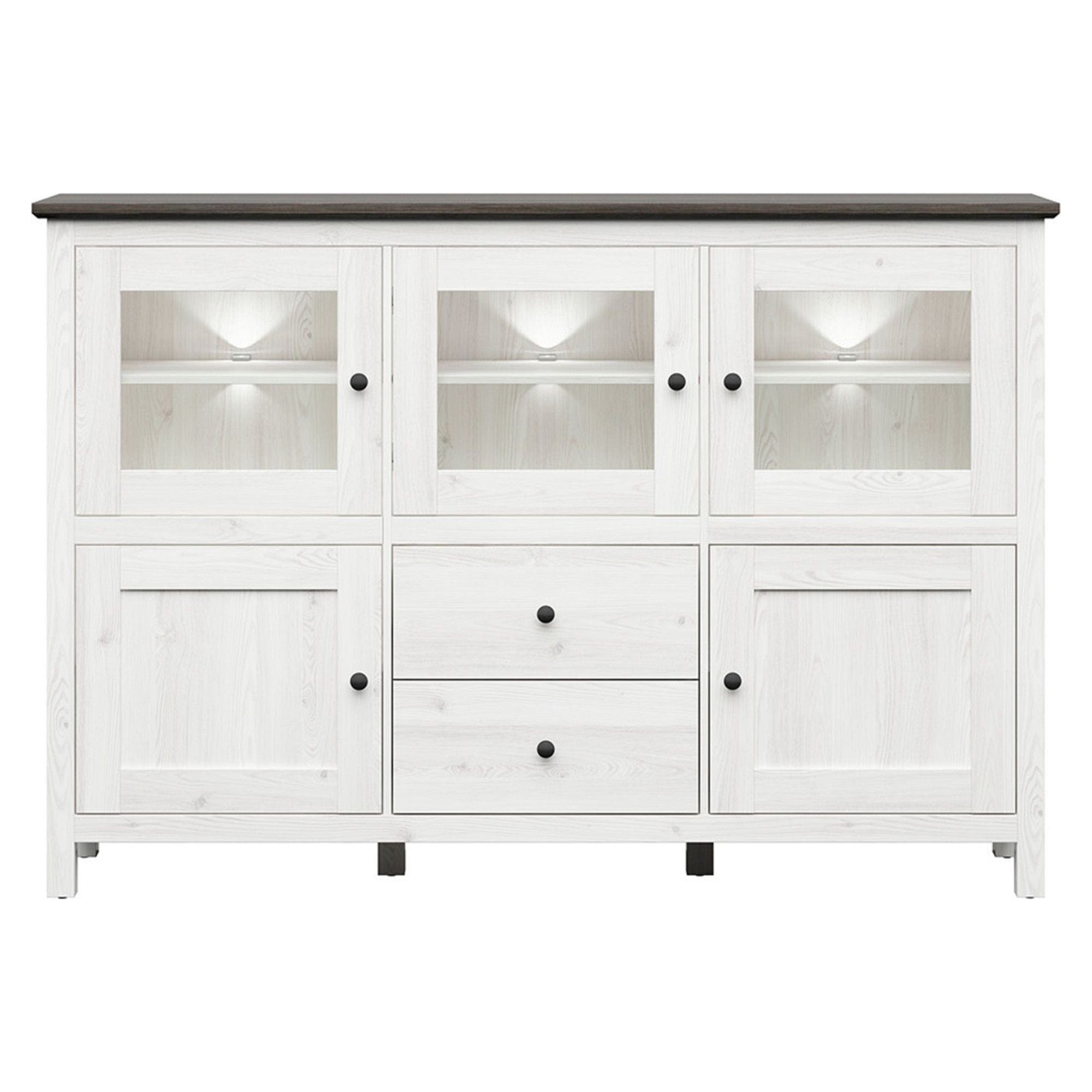 Comoda BERGEN OCN-29739, alb/pin larico