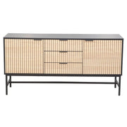 Comoda DETROIT OCN-39973, negru/stejar