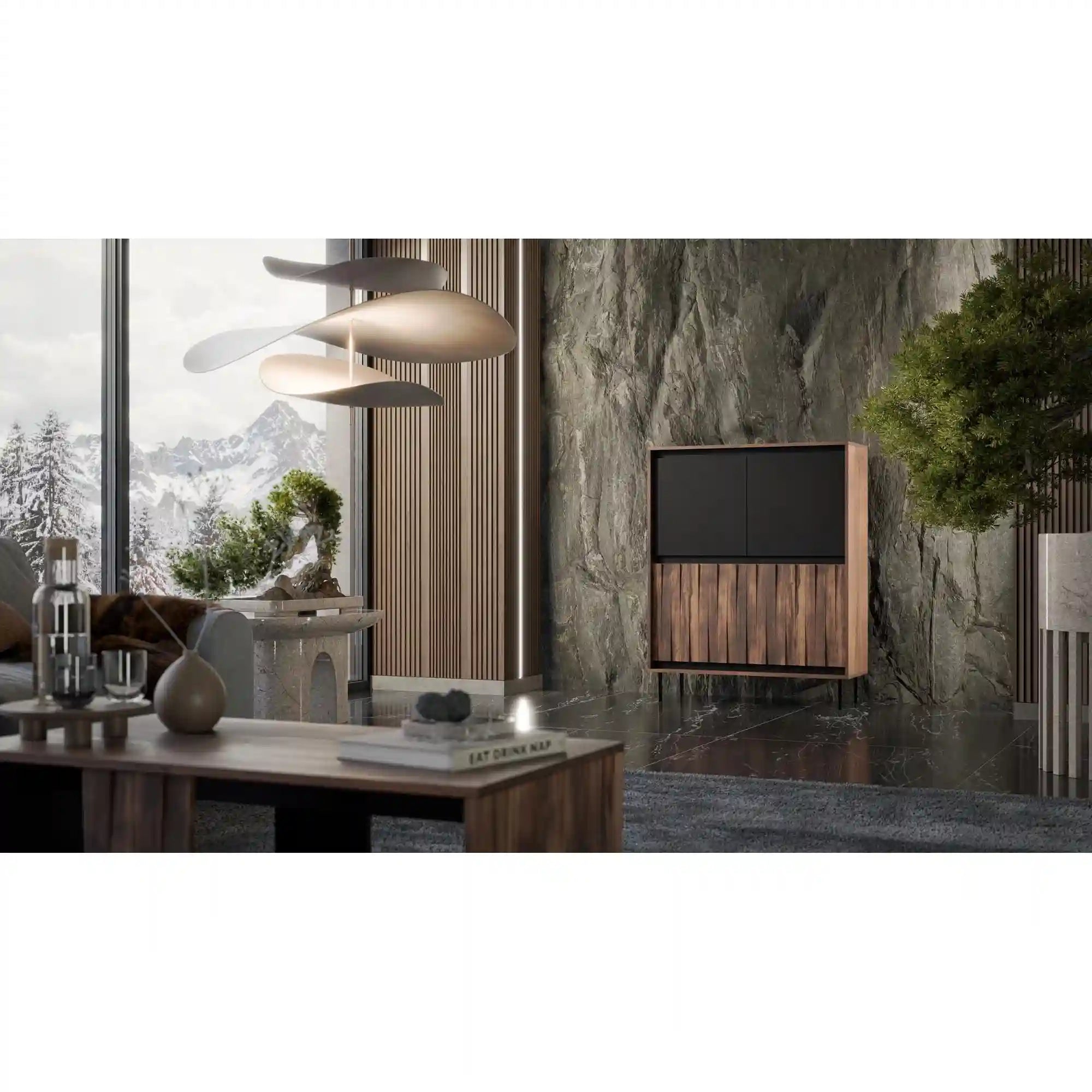 Comoda HOUSTON OCN-38082, nuc/negru