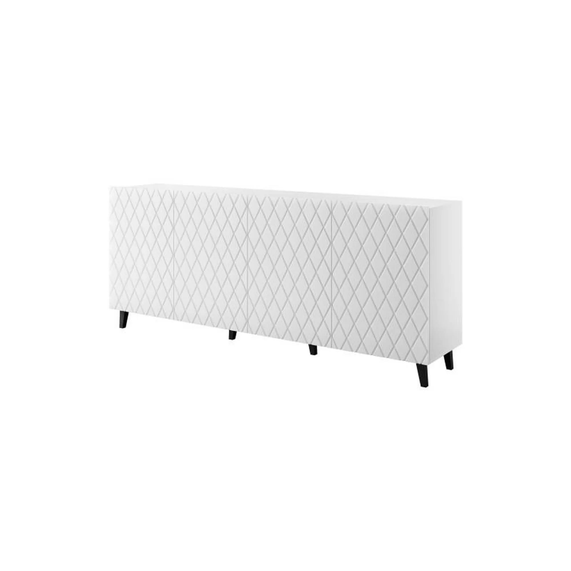 Comoda HOUSTON OCN-38139, alb/negru