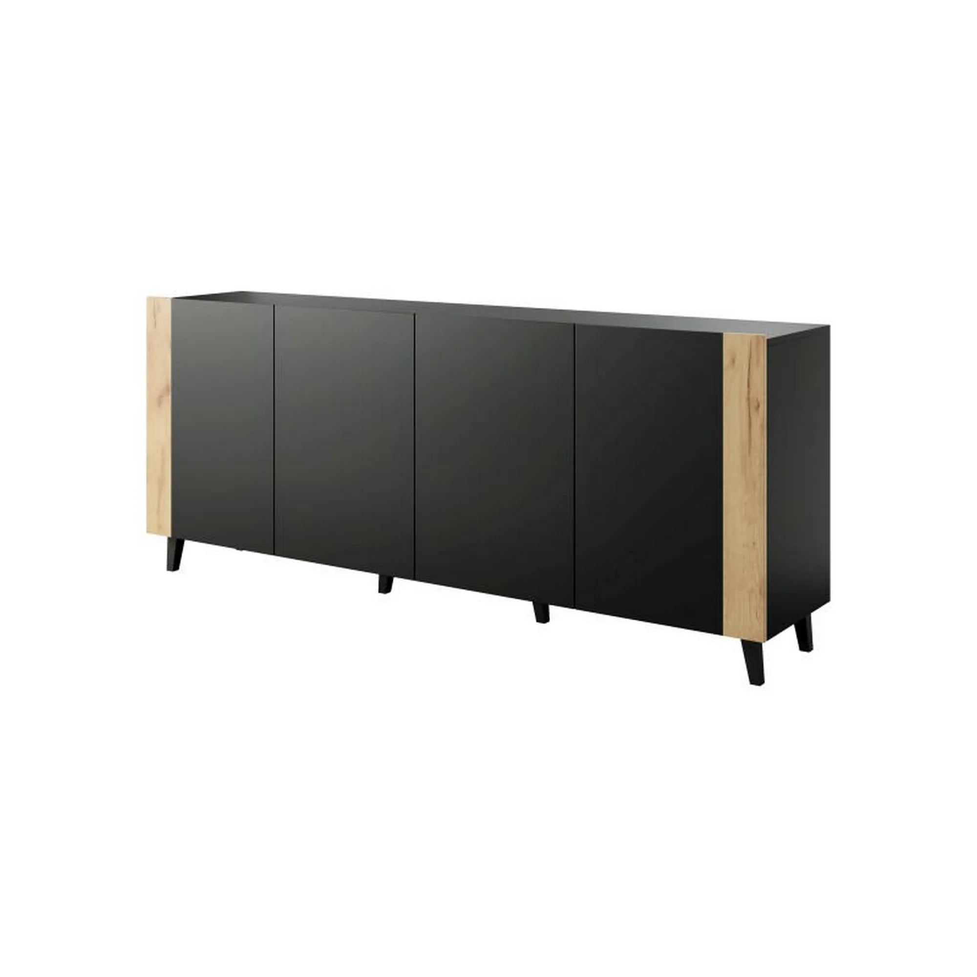 Comoda HOUSTON OCN-38143, negru/stejar