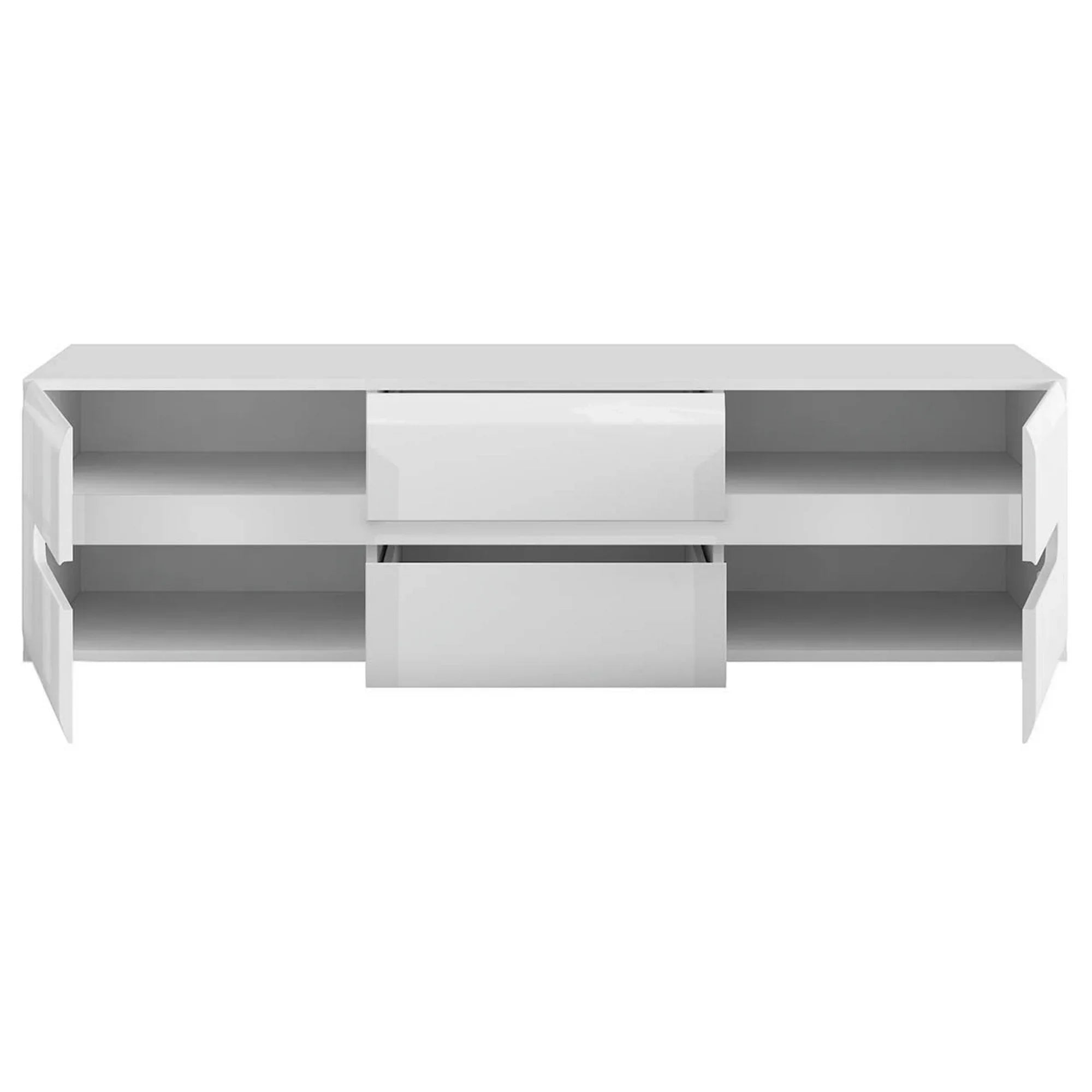 Comoda TV BERGEN OCN-29651, alb lucios