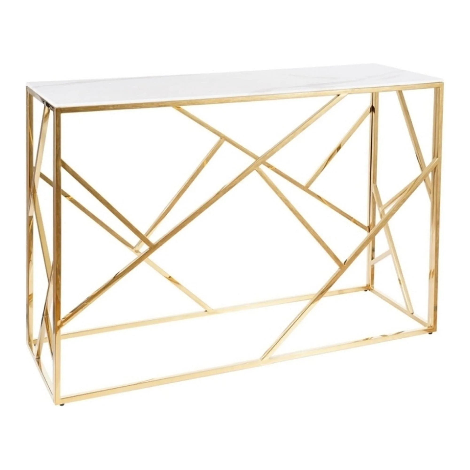 Consola DETROIT OCN-39957, alb/auriu