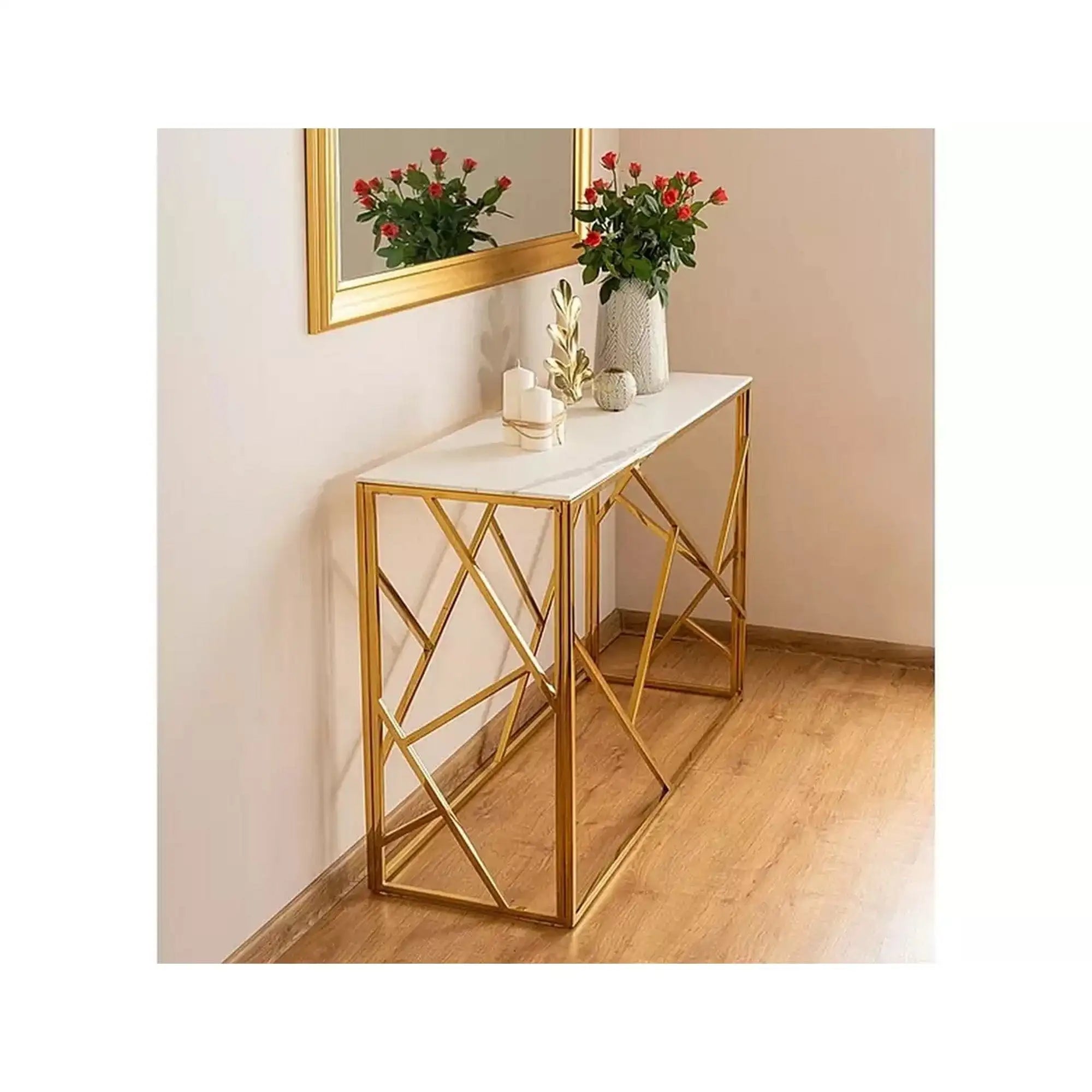 Consola DETROIT OCN-39957, alb/auriu