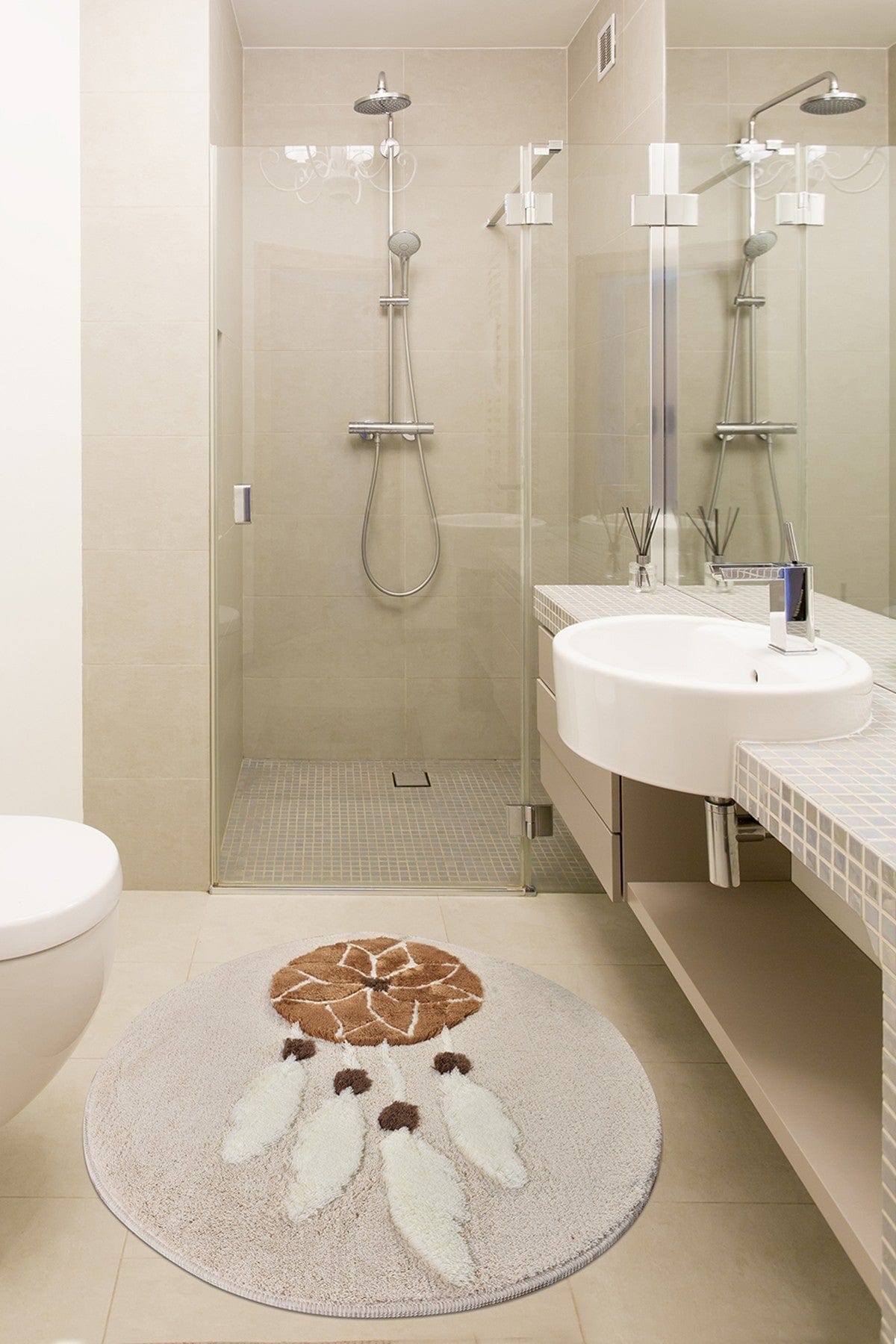 Covoras baie AMSTERDAM OCN-33877, bej/alb