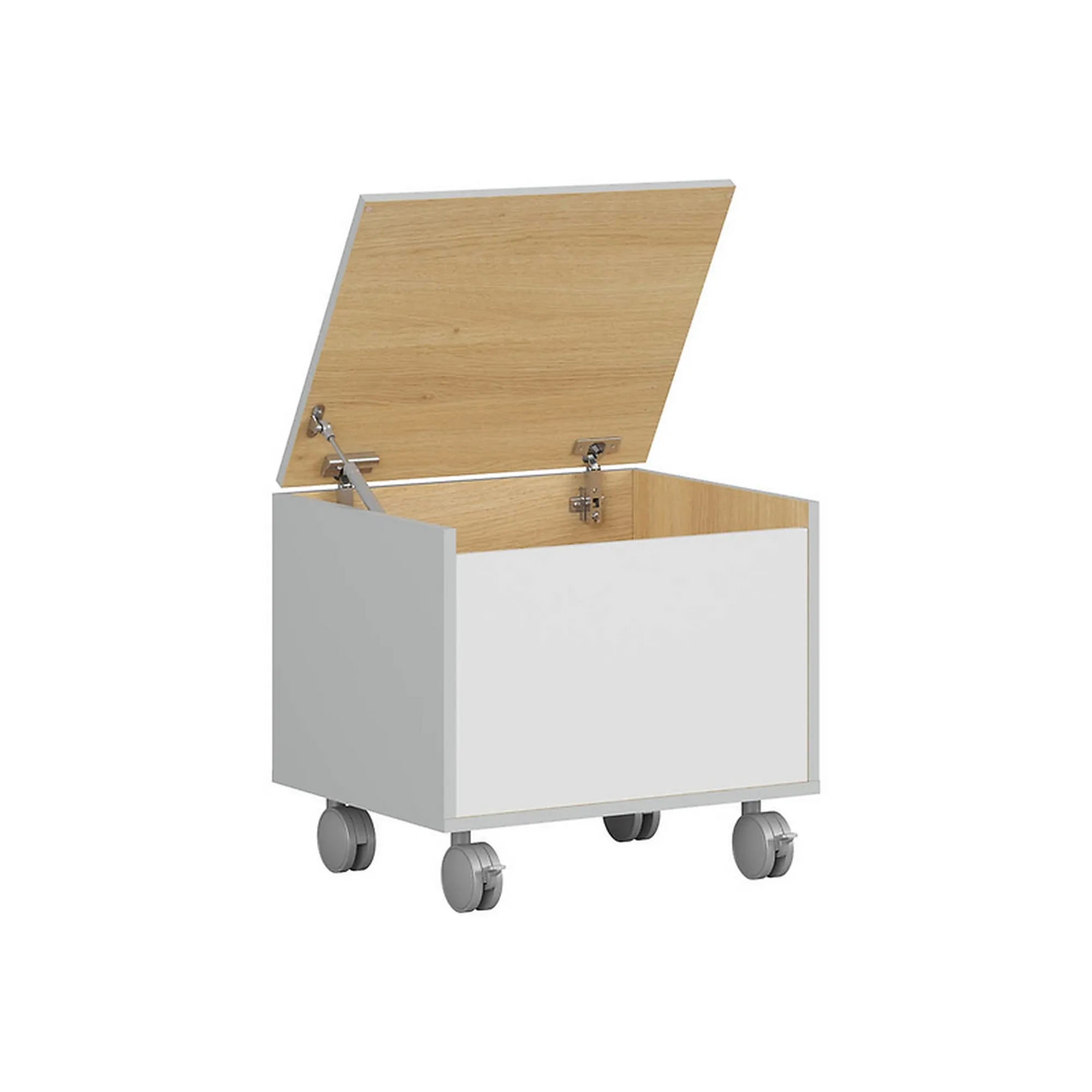 Cutie depozitare BERGEN OCN-29466, gri/alb lucios