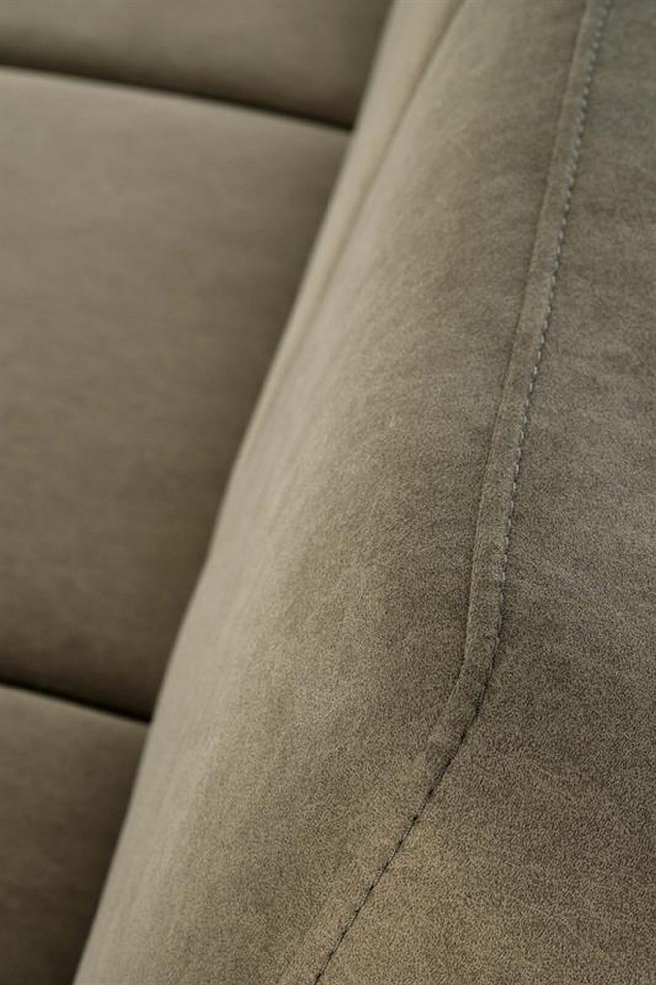 Canapea MILANO 3S, verde olive/nuc, stofa clasica/lemn, 175x77x77 cm