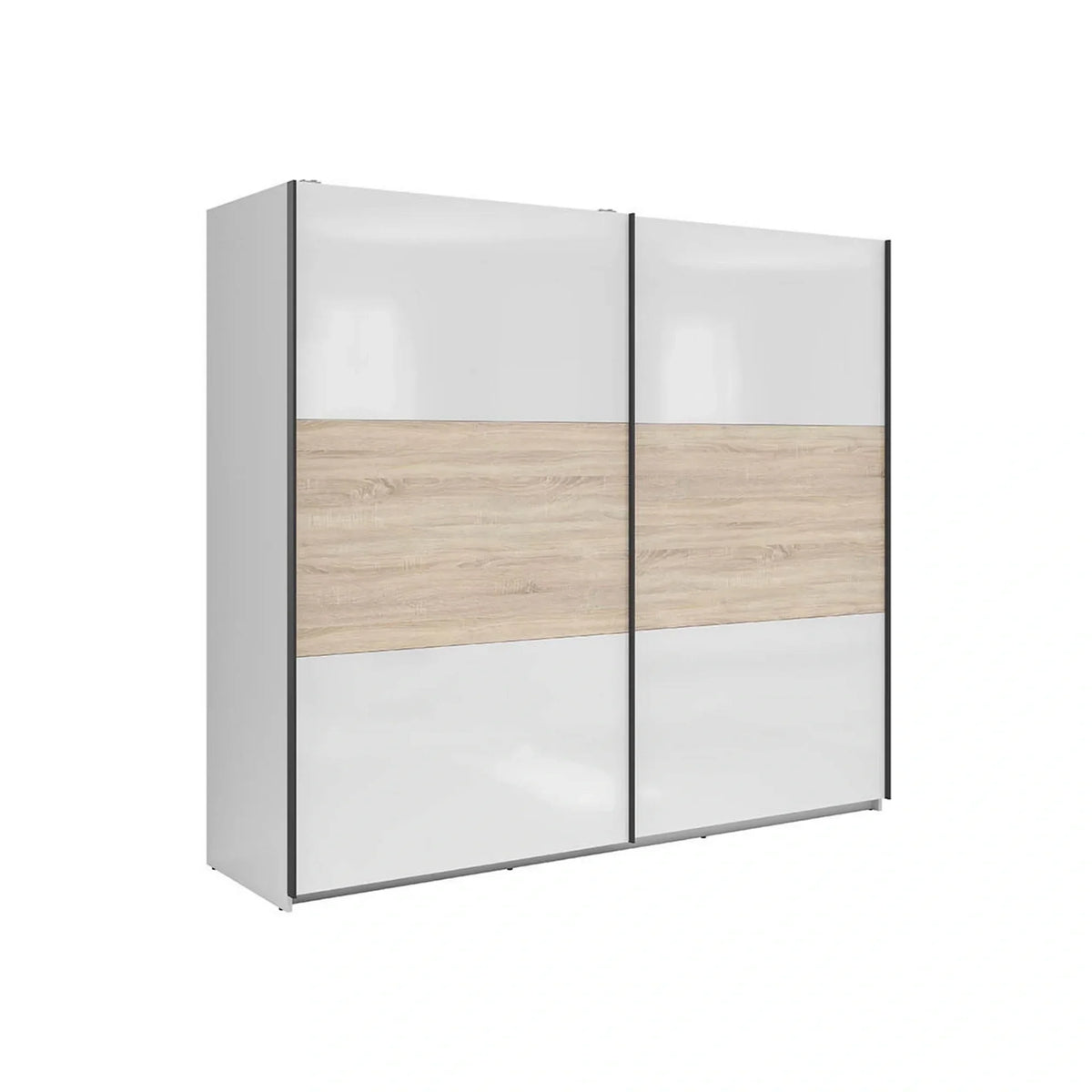 Dressing BERGEN OCN-29415, alb lucios/stejar sonoma
