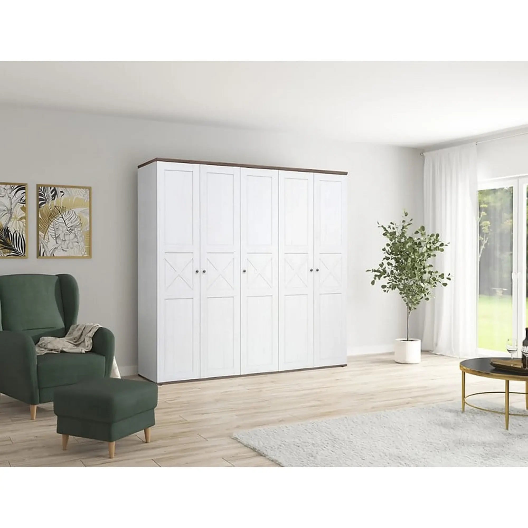 Dressing BERGEN OCN-29423, pin alb andersen/stejar sonoma