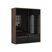 Dressing BERGEN OCN-29447, stejar inchis/negru lucios