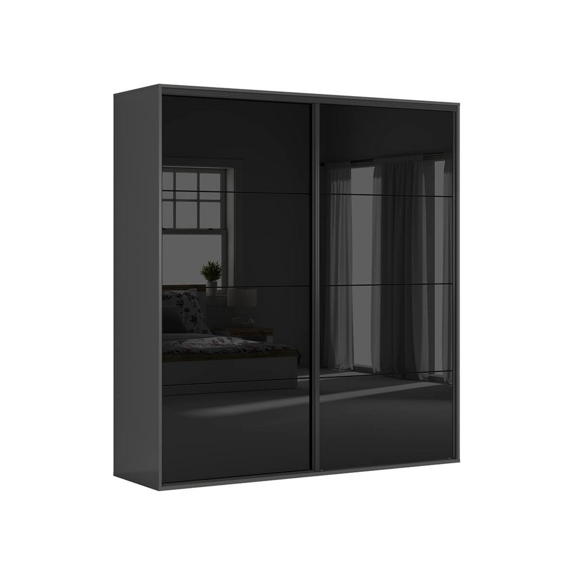 Dressing BERGEN OCN-29459, gri grafit/negru lucios