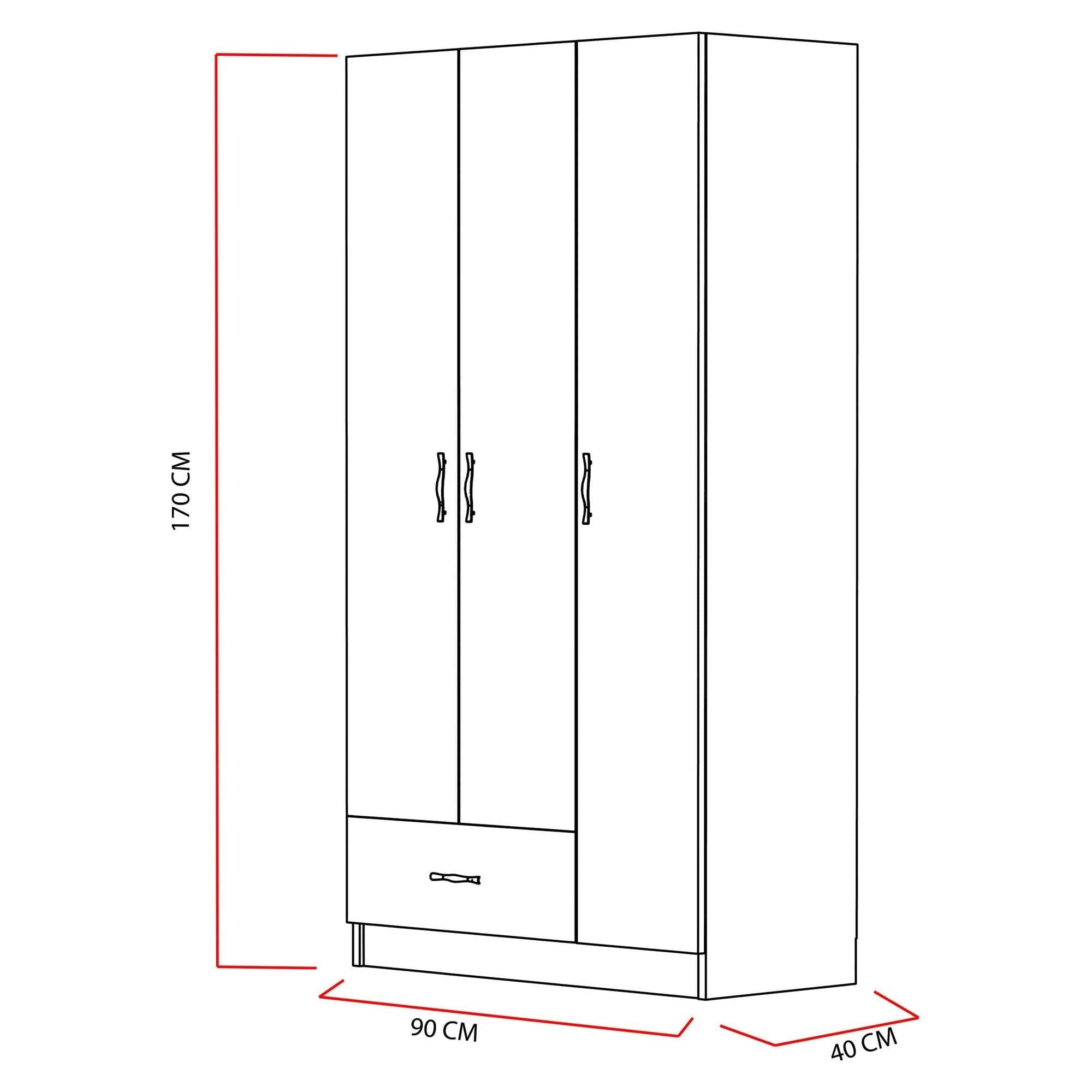 Dulap AMSTERDAM OCN-32955, alb