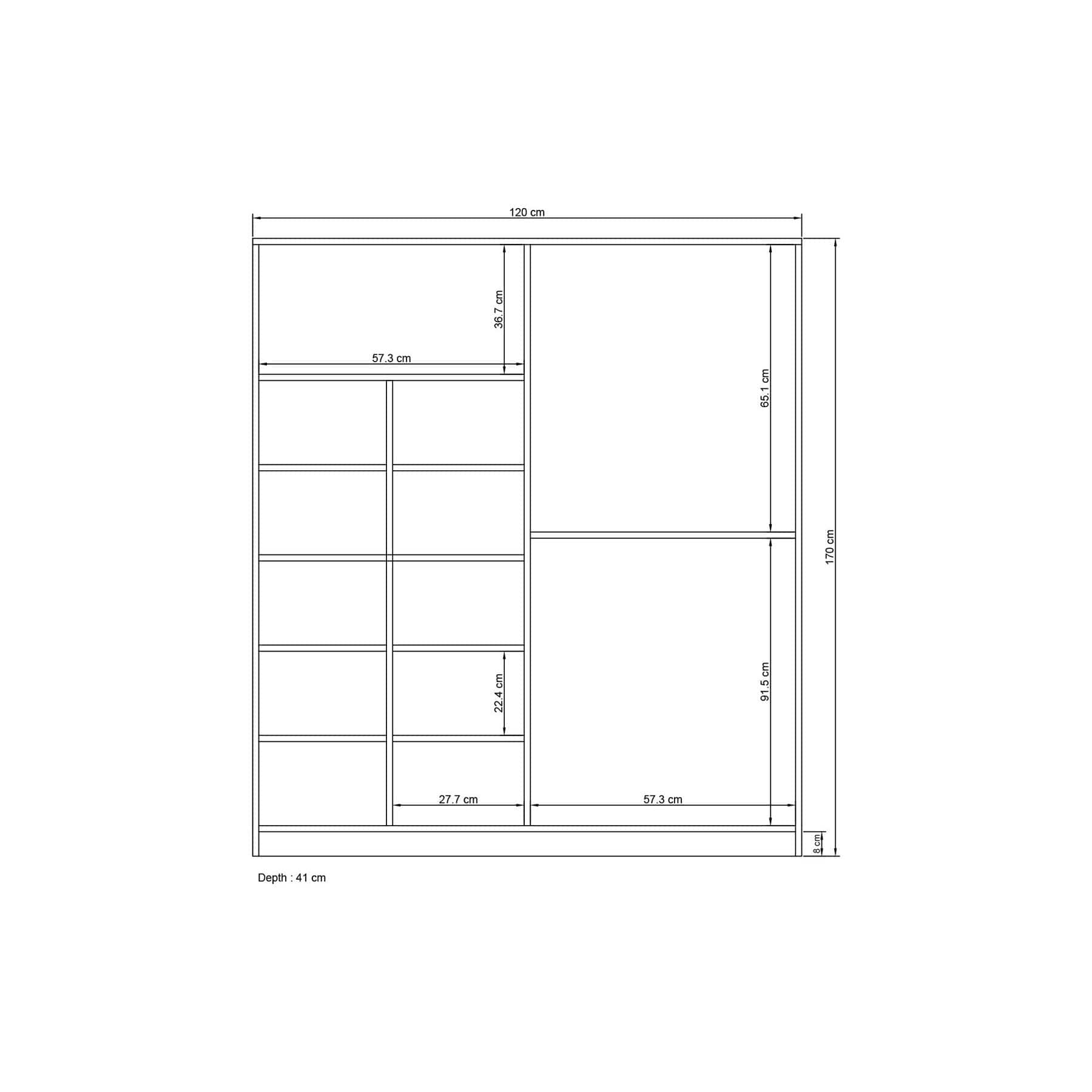 Dulap AMSTERDAM OCN-32967, alb
