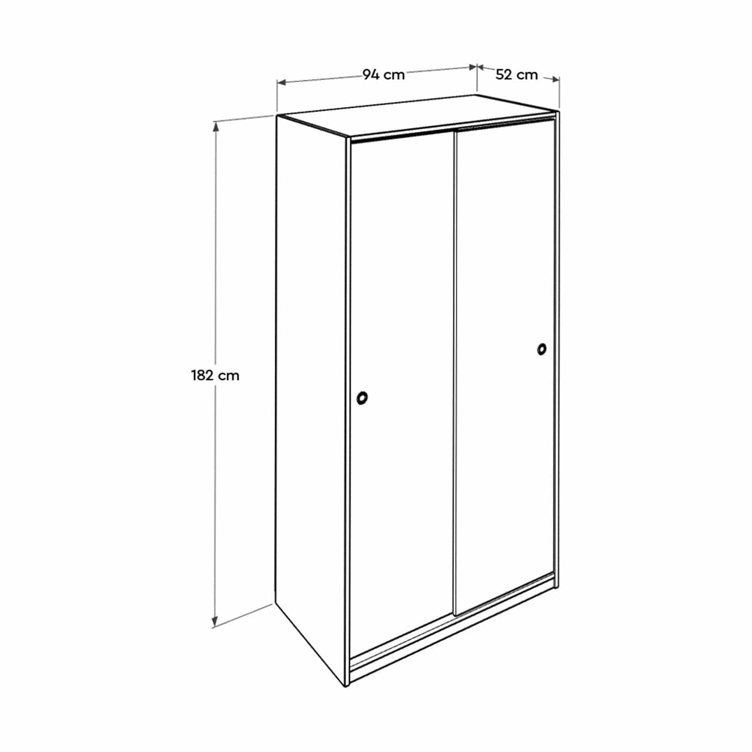 Dulap AMSTERDAM OCN-32973, alb