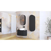 Dulap baie HOUSTON OCN-37845, negru mat/negru